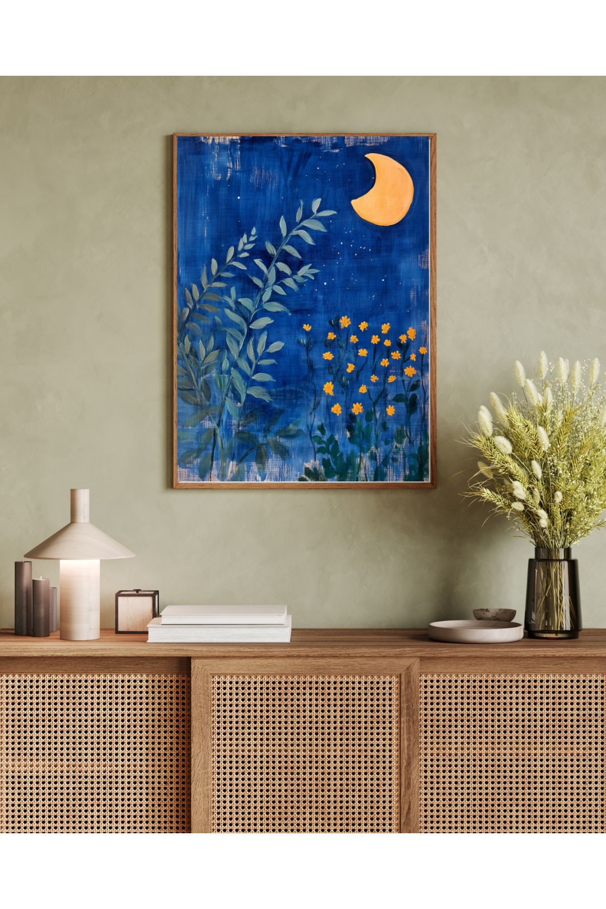 woodhomeworks tek parça salon ofis dekor tablo