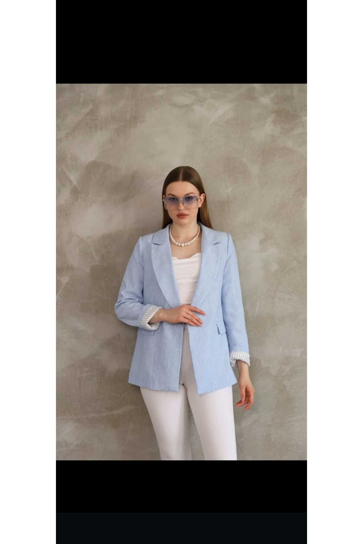 NÜANS MODA keten blazer ceket