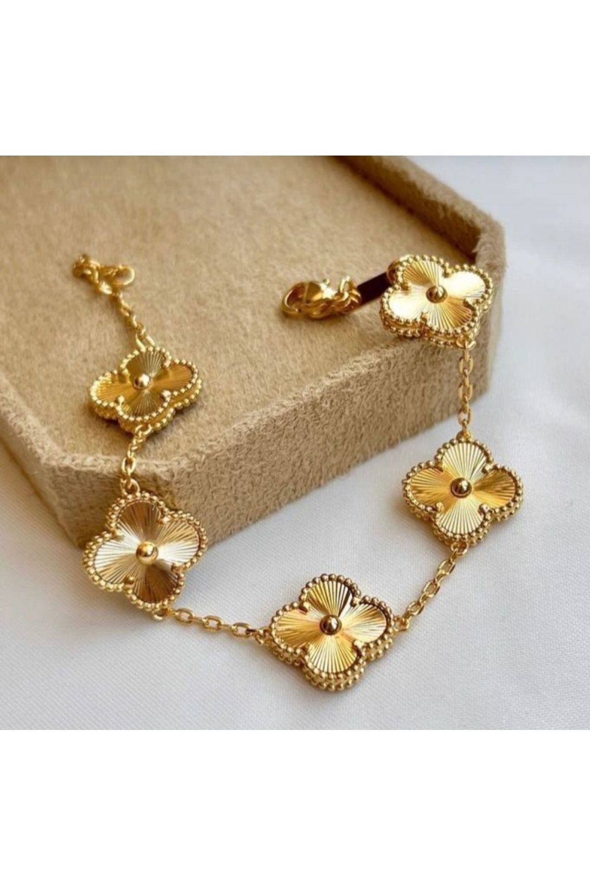 MODA TT Gold yonca bileklik