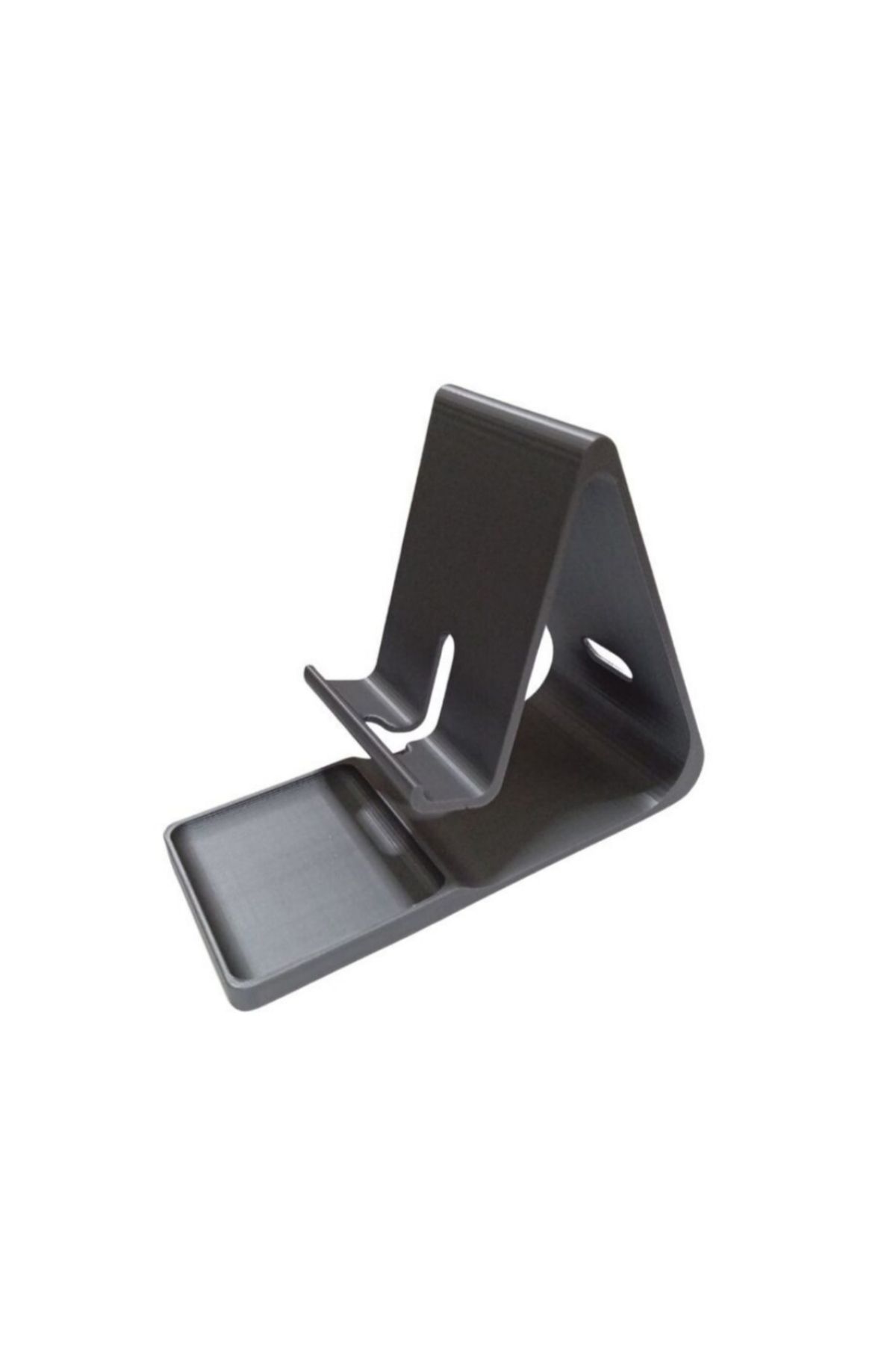 Olgun GiftShop Çok Kullanışlı Masaüstü Tablet / Cep Telefonu Standı Plastik Gri Dekoratif Ürün