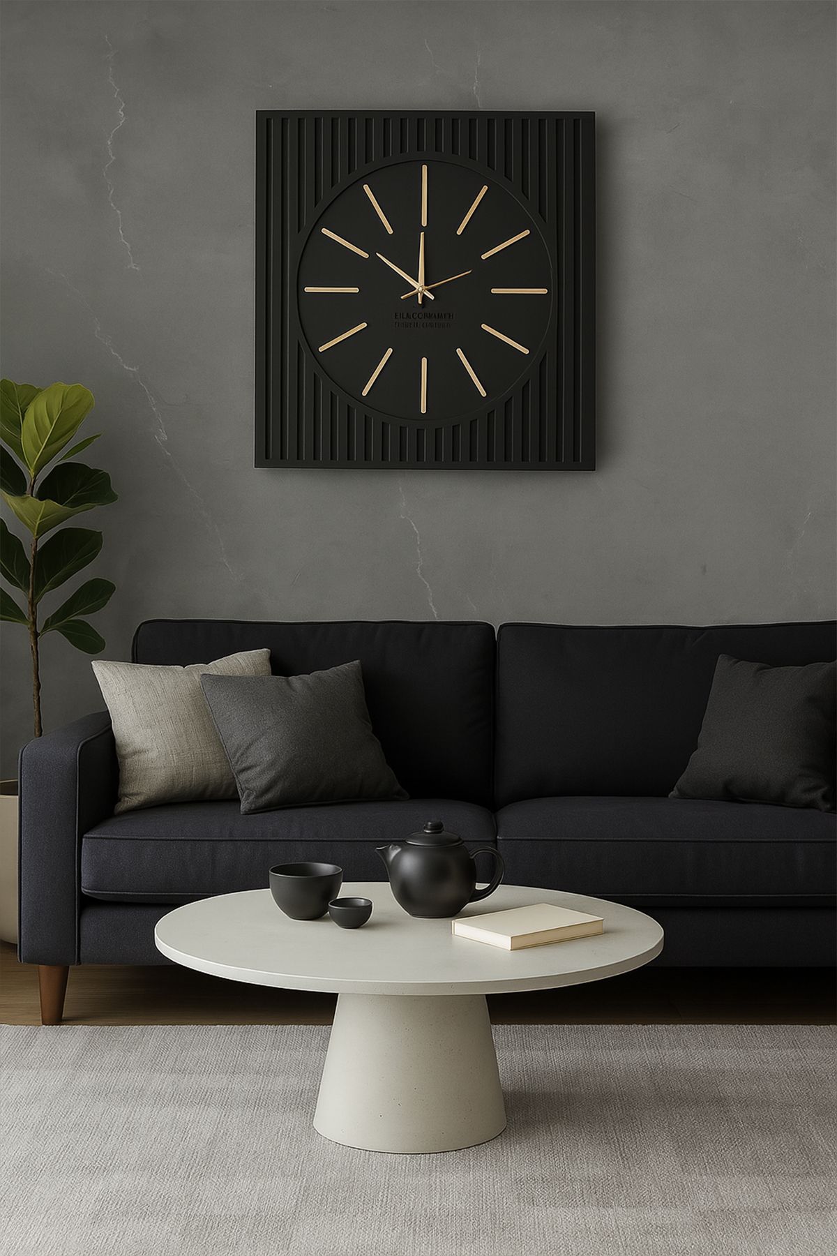 viftam Dekoratif Duvar Modern Saat 50cm*