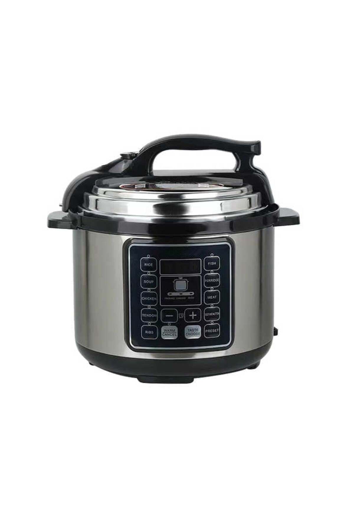 FOXMAG24-Multicooker 6L, 14 programe, gătit sub presiune, control al temperaturii, oprire automată, menținere la cald, negru/argintiu 1
