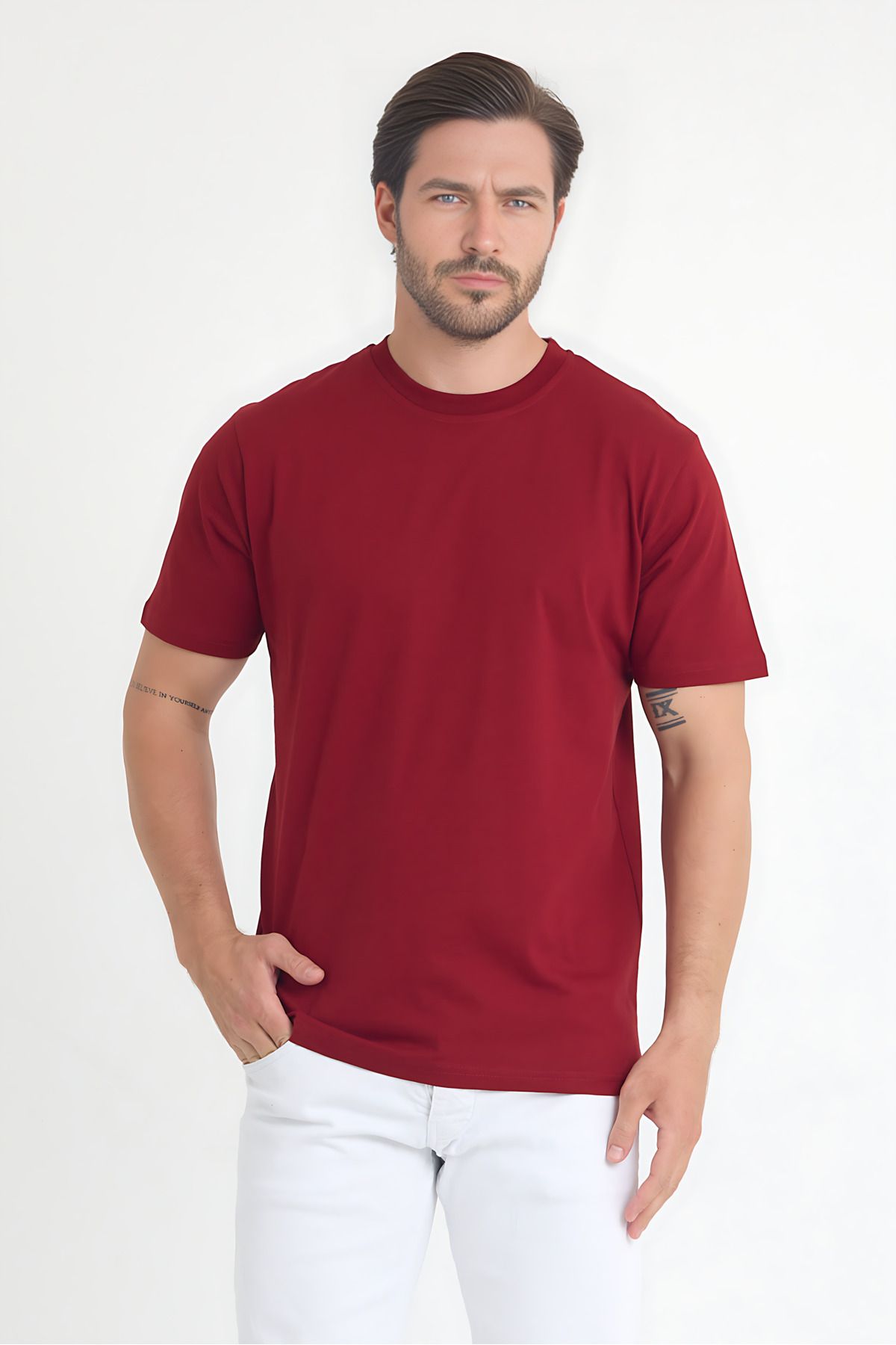Windy Island Erkek Bisiklet Yaka Regular Fit Basic T-shirt