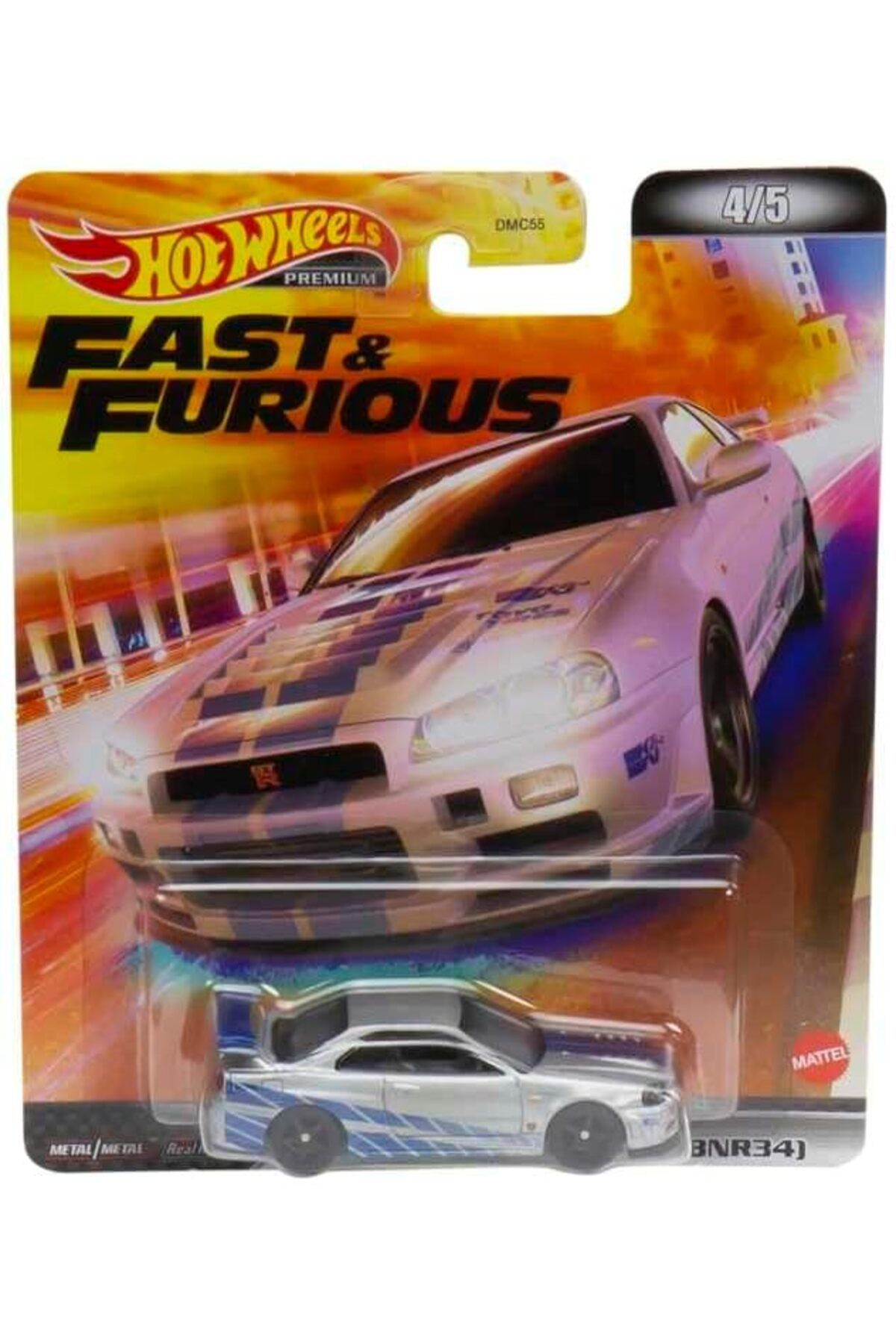 HOT WHEELS Premium F&F Nissan Skyline GT-R 2F&2F (BNR34) HCP28