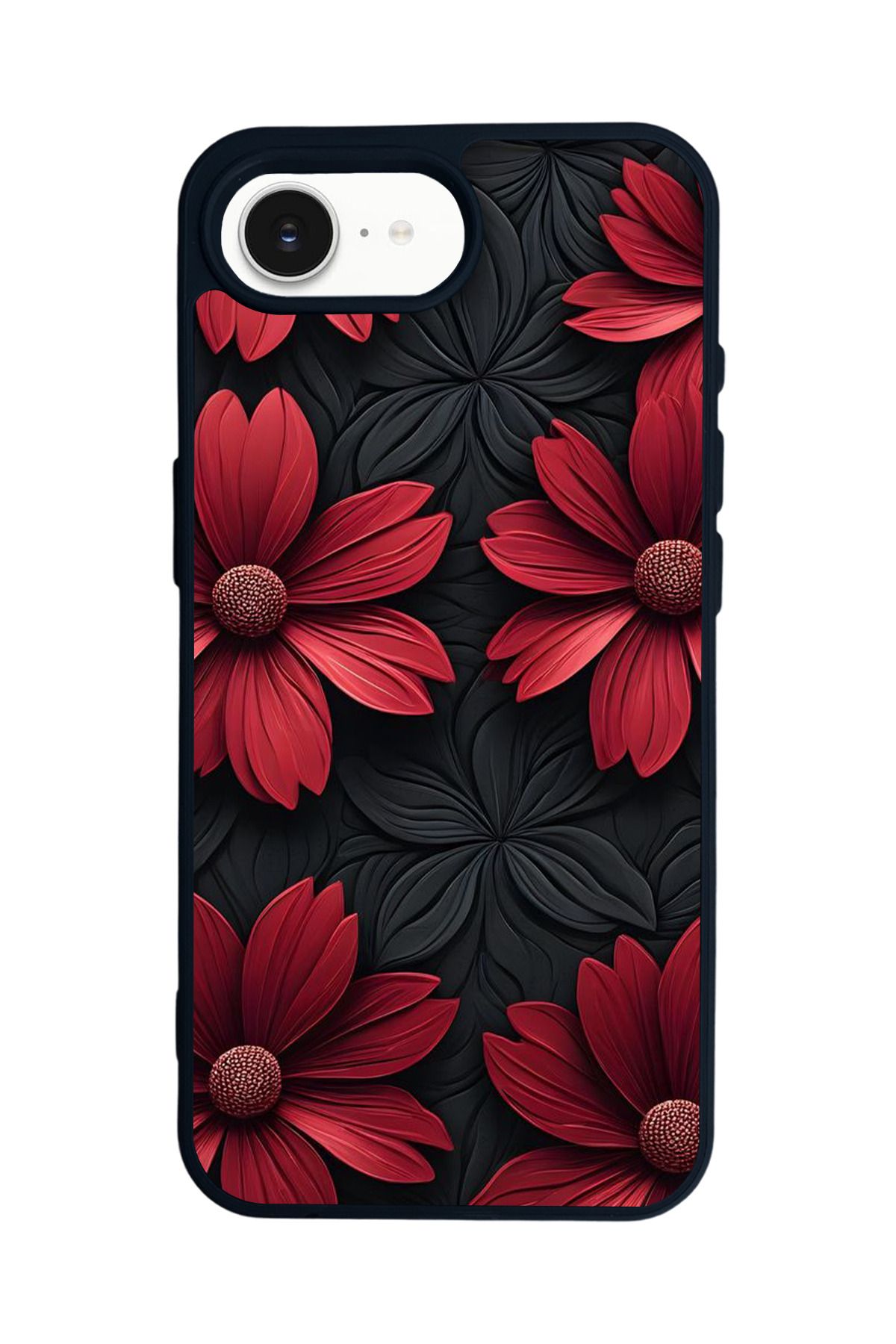 Aksel Kılıf Apple iPhone 16e Uyumlu Baskılı,Mat Siyah,Yumuşak Silikon,Koruyucu,Şok Emici Kapak,Kılıf