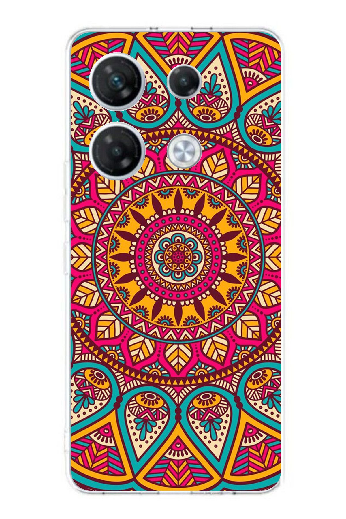 TechTree Infinix GT 20 Pro Uyumlu Mandala Şeffaf Silikon Kılıf