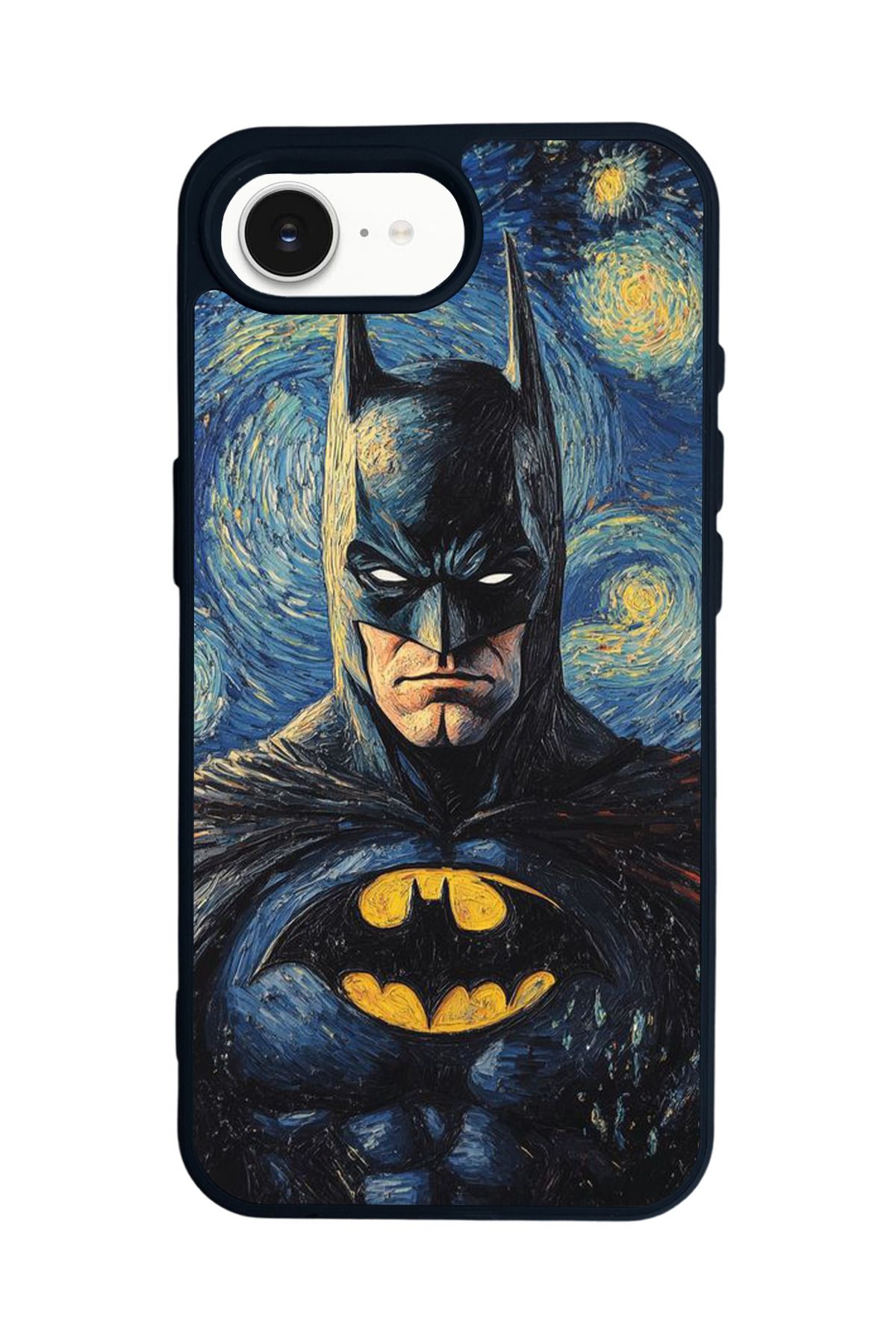 Aksel Kılıf Apple iPhone 16e Uyumlu Baskılı,Mat Siyah,Yumuşak Silikon,Koruyucu,Şok Emici Kapak,Kılıf