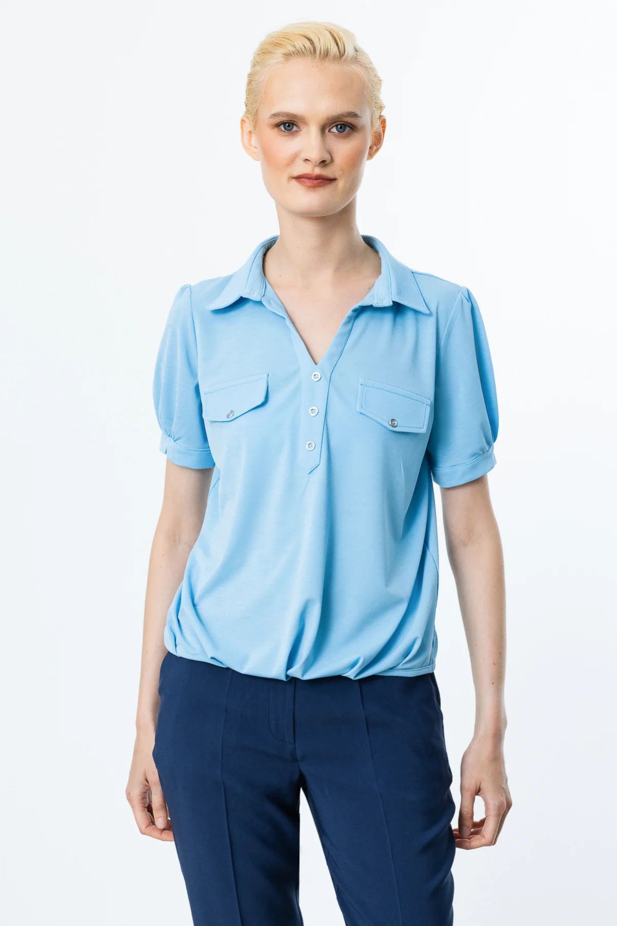 On Fashion On Süs Düğmeli Bluz -51352