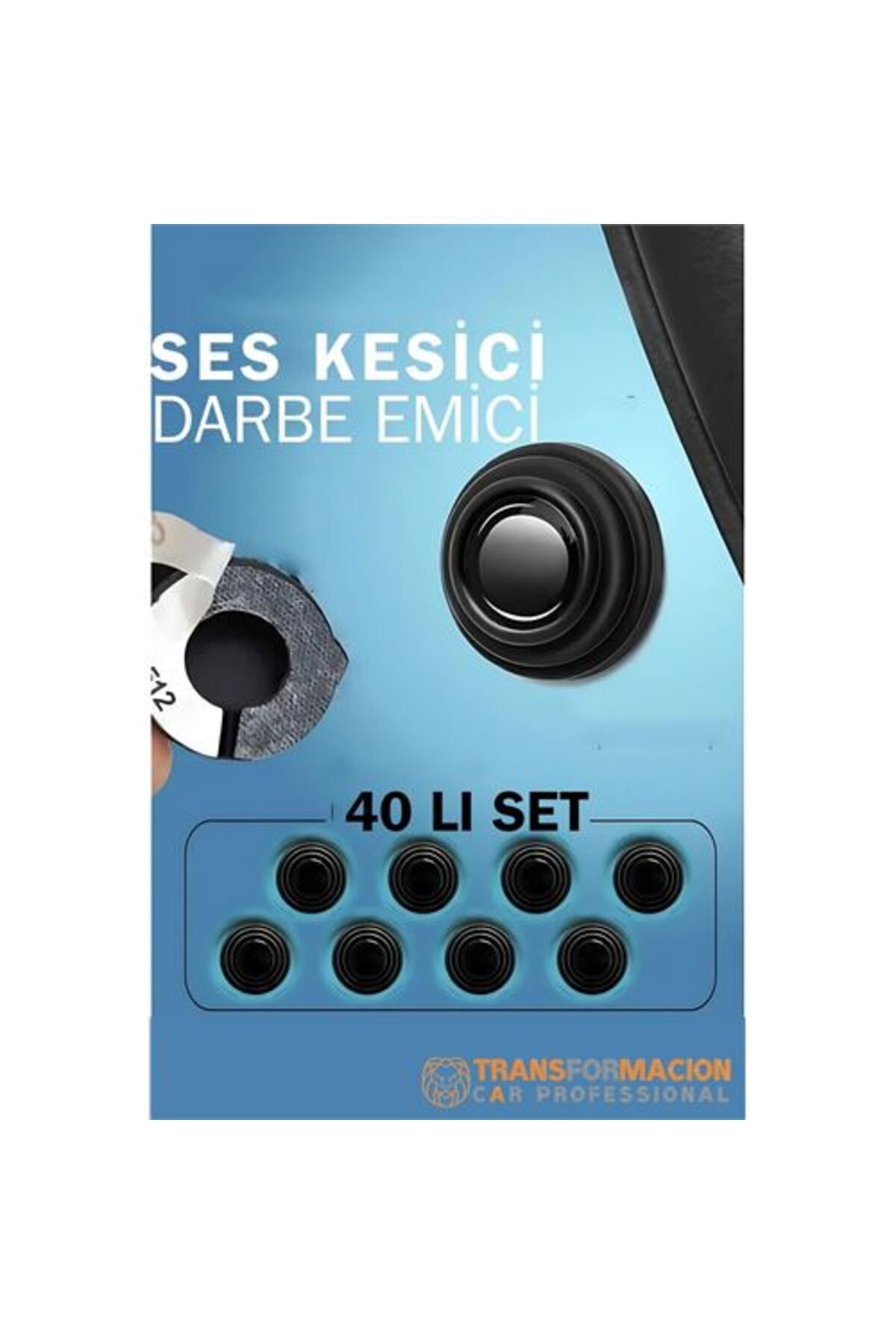 Findit Ses Emici Kauçuk Conta Kapı Bagaj Kaput Titreşim Kesici 40 LI SET