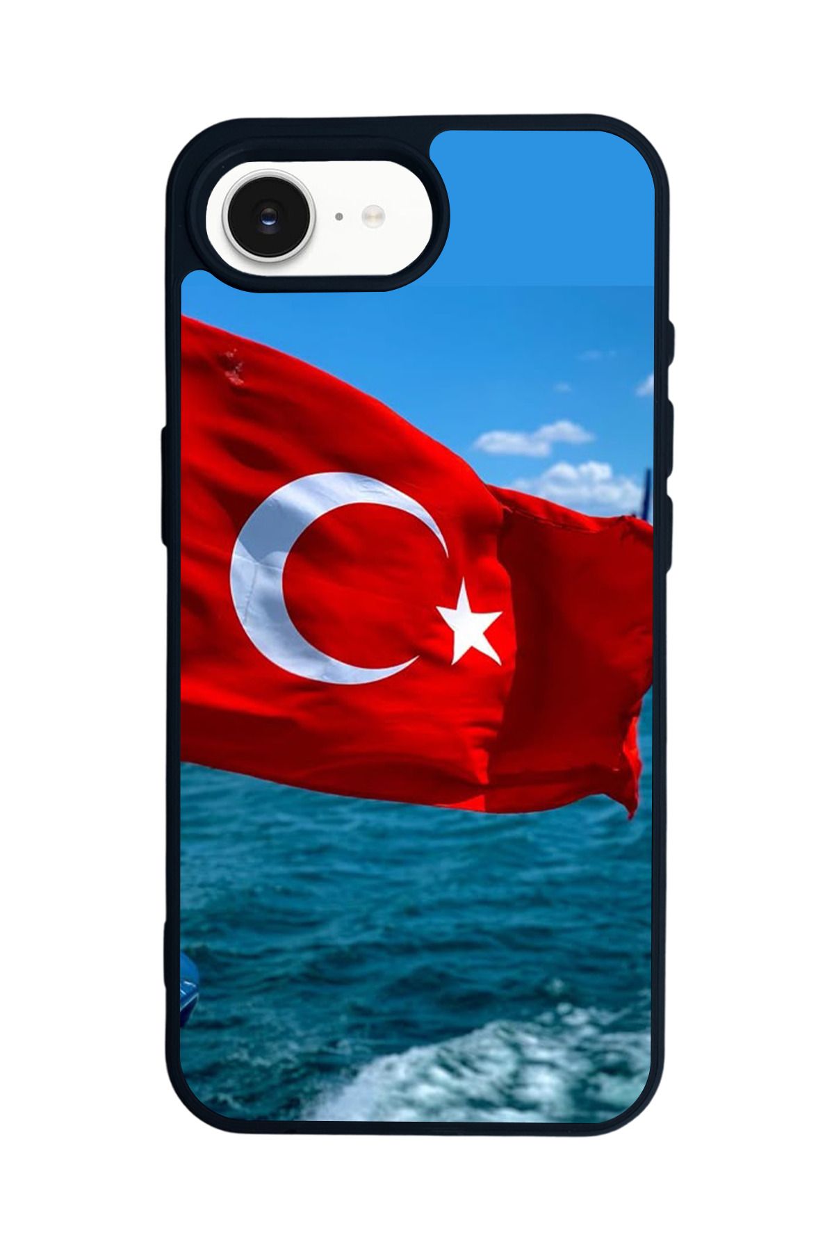Aksel Kılıf Apple iPhone 16e Uyumlu Baskılı,Mat Siyah,Yumuşak Silikon,Koruyucu,Şok Emici Kapak,Kılıf