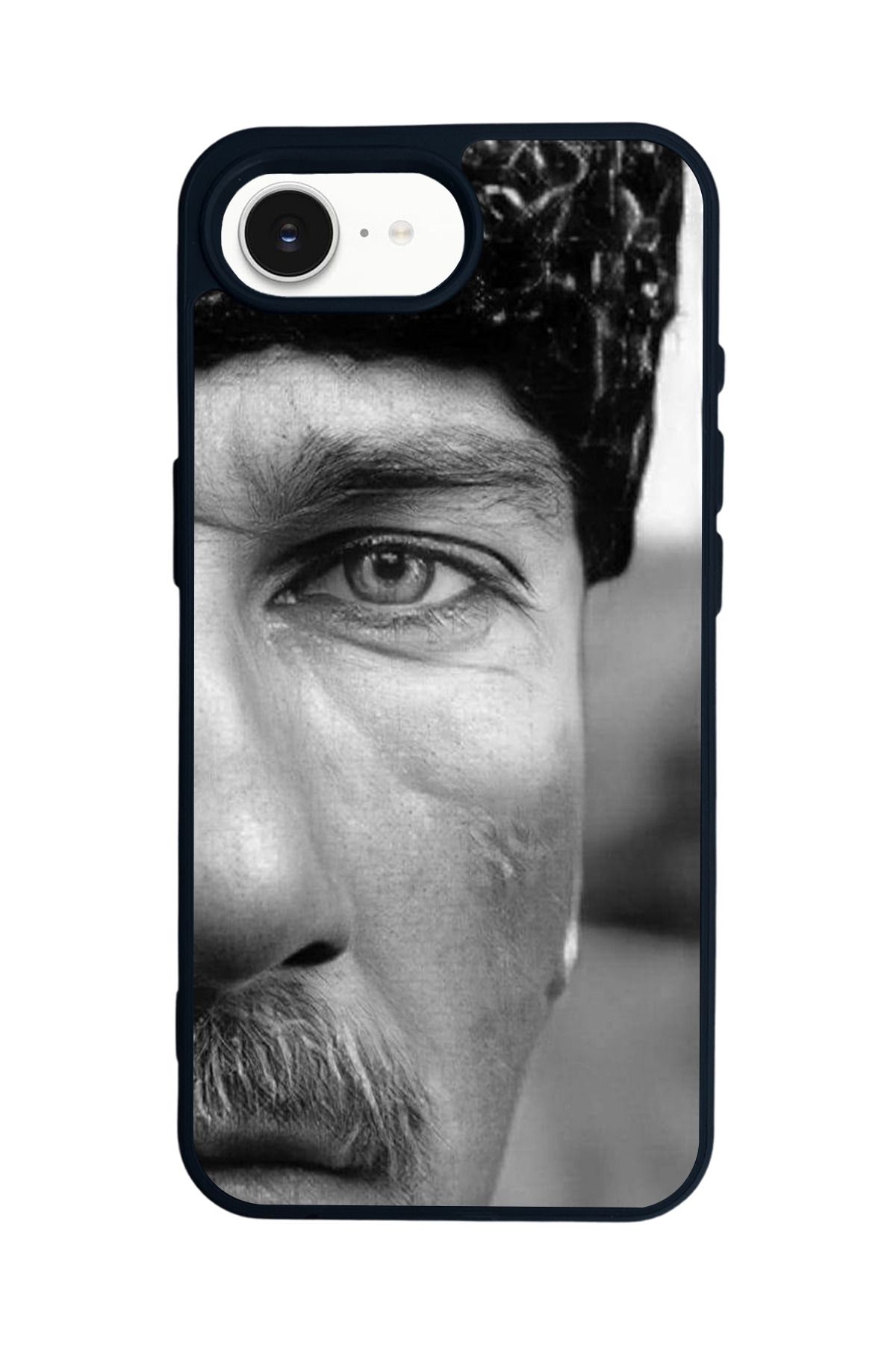 Aksel Kılıf Apple iPhone 16e Uyumlu Baskılı,Mat Siyah,Yumuşak Silikon,Koruyucu,Şok Emici Kapak,Kılıf
