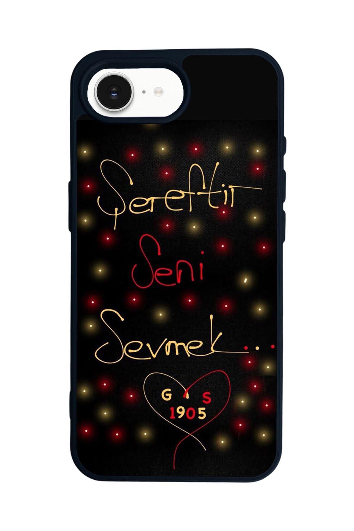 Aksel Kılıf Apple iPhone 16e Uyumlu Baskılı,Mat Siyah,Yumuşak Silikon,Koruyucu,Şok Emici Kapak,Kılıf