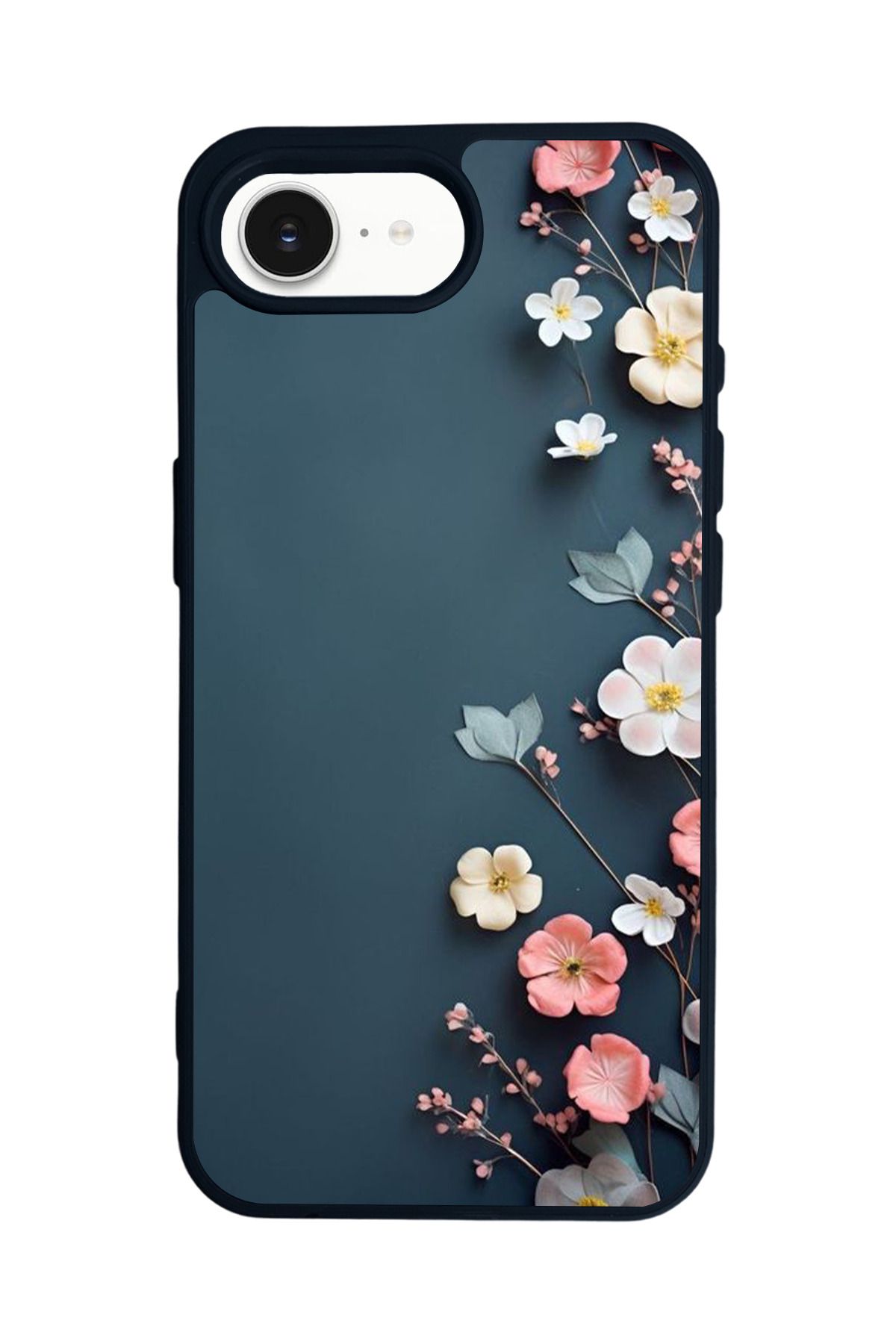 Aksel Kılıf Apple iPhone 16e Uyumlu Baskılı,Mat Siyah,Yumuşak Silikon,Koruyucu,Şok Emici Kapak,Kılıf