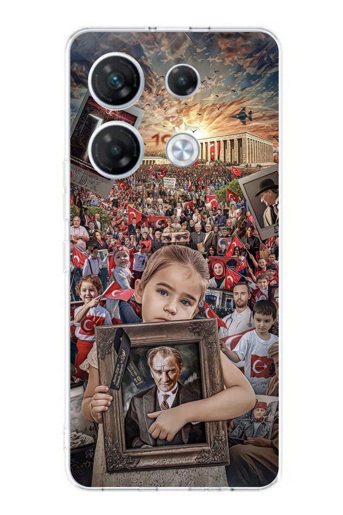 TechTree Infinix GT 20 Pro Uyumlu Atatürk Anıtkabir Şeffaf Silikon Kılıf