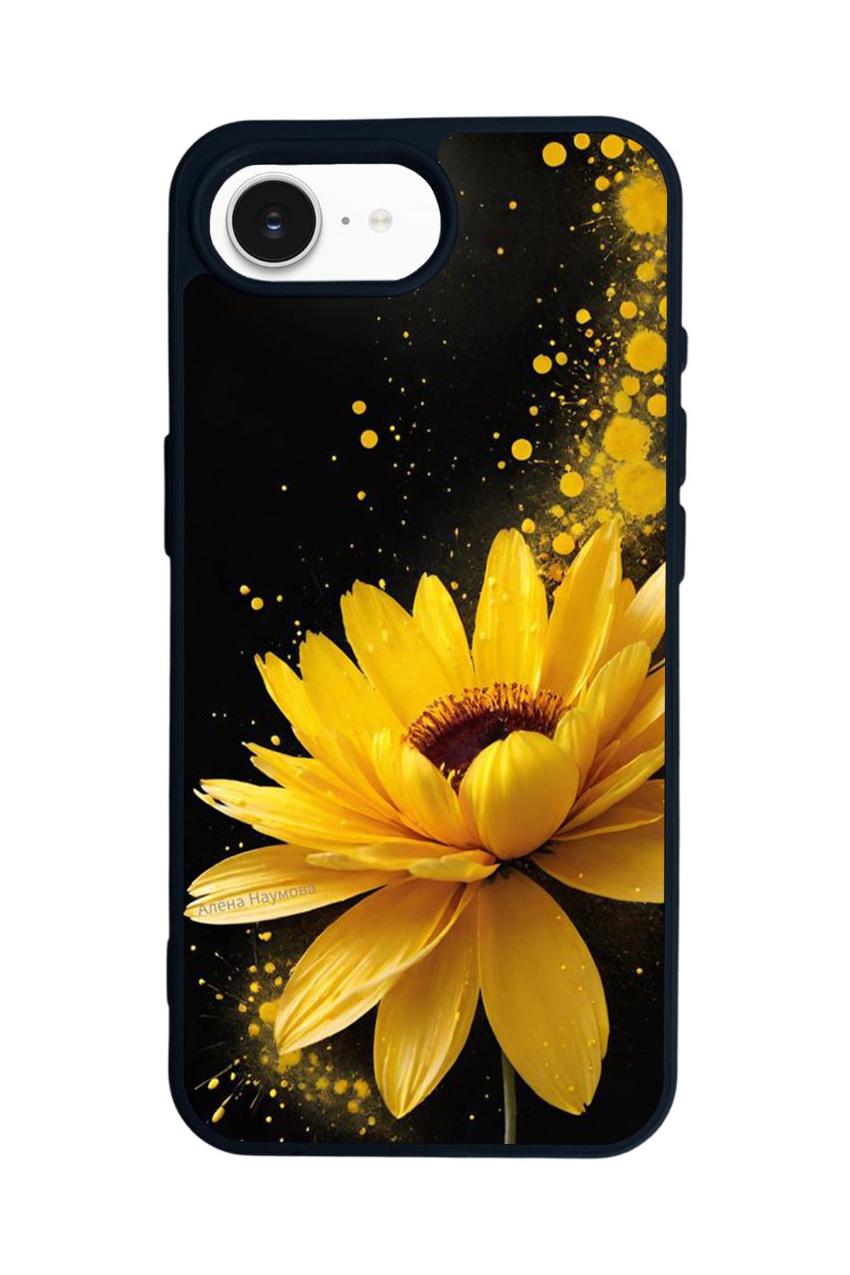 Aksel Kılıf Apple iPhone 16e Uyumlu Baskılı,Mat Siyah,Yumuşak Silikon,Koruyucu,Şok Emici Kapak,Kılıf