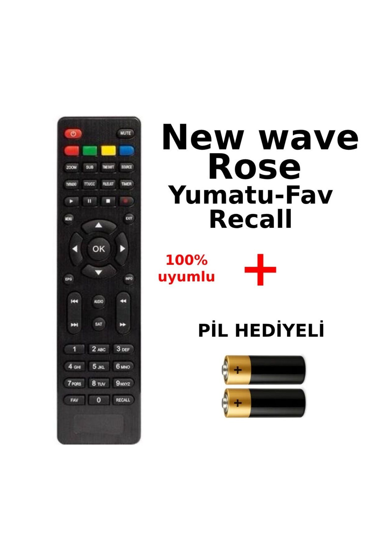 Suntel New wave Rose Yumatu-Fav Recall tuşlu HD slim kalıp kumanda