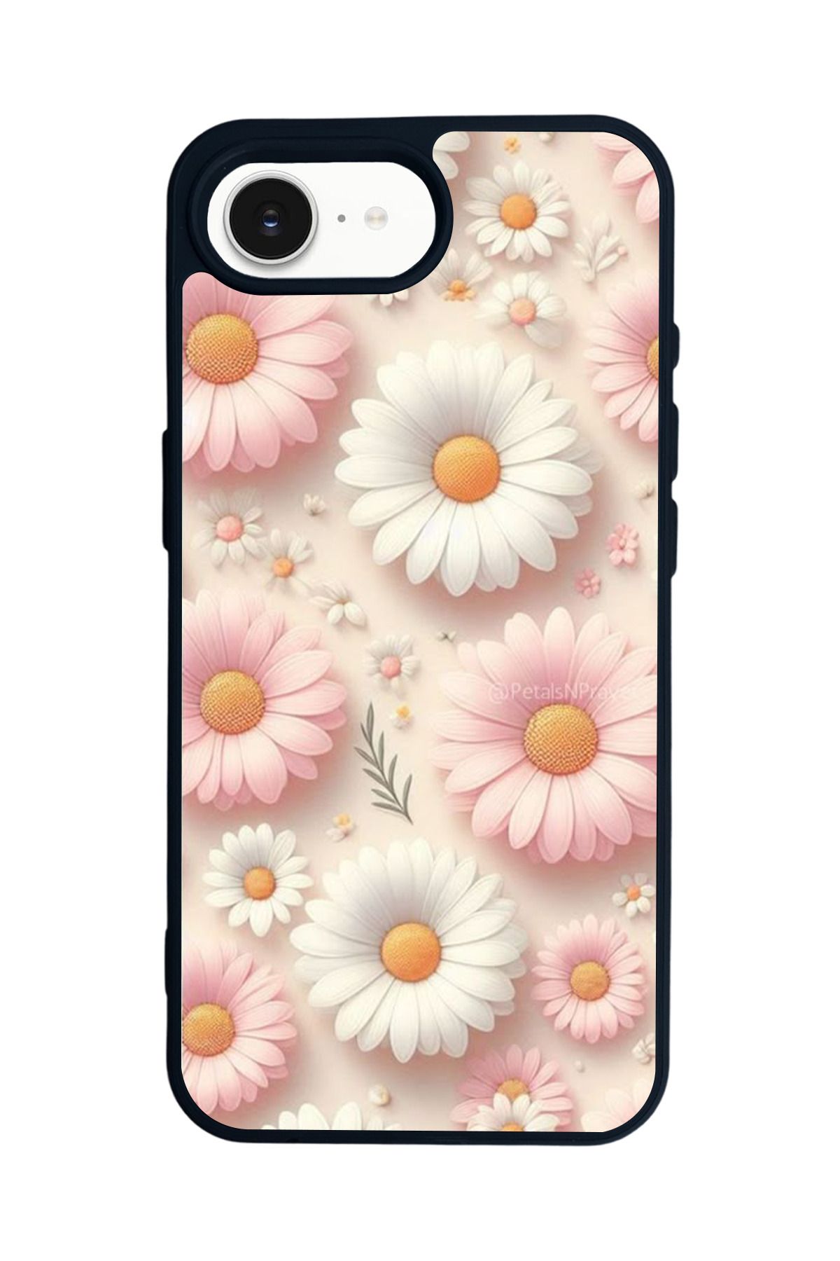 Aksel Kılıf Apple iPhone 16e Uyumlu Baskılı,Mat Siyah,Yumuşak Silikon,Koruyucu,Şok Emici Kapak,Kılıf