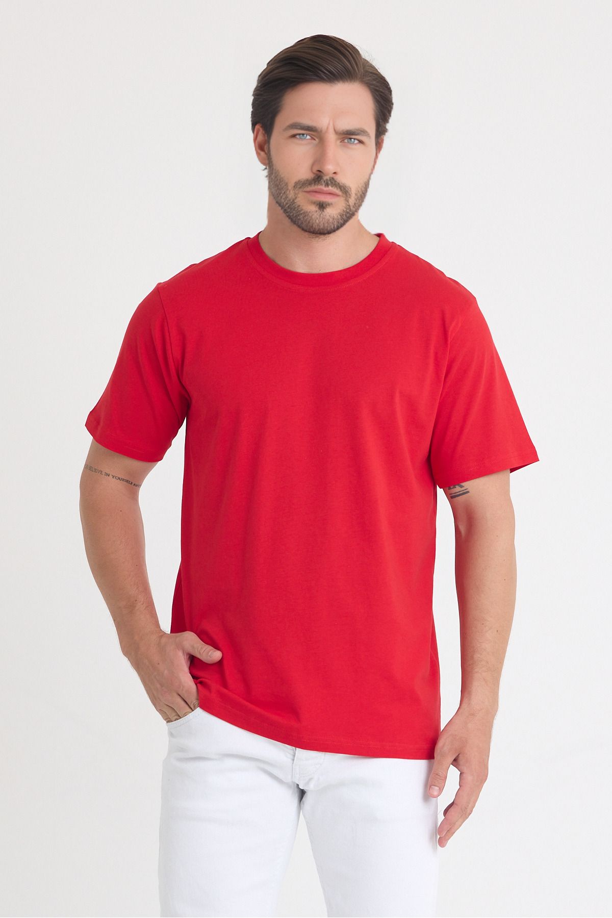 Windy Island Erkek Bisiklet Yaka Regular Fit Basic T-shirt