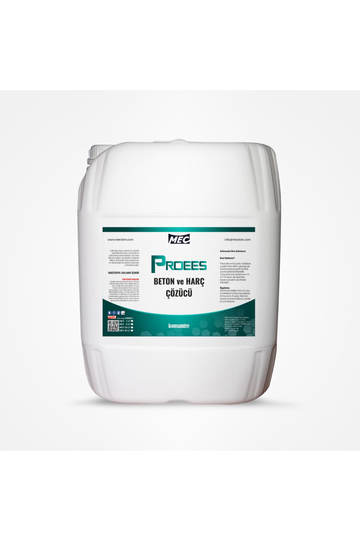 MECKİM Beton Ve Harç Çözücü Proees 20L