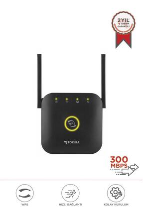 Torima Wifi Sinyal Güçlendirici Router 300Mbps WR25 Siyah