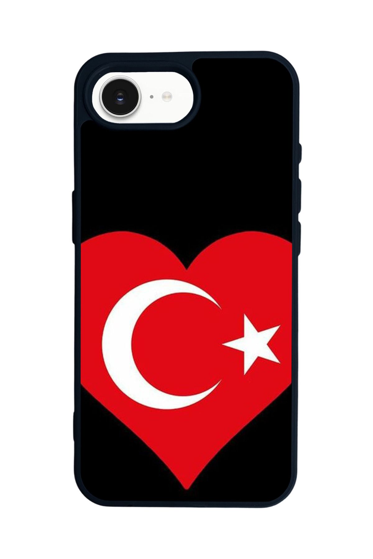 Aksel Kılıf Apple iPhone 16e Uyumlu Baskılı,Mat Siyah,Yumuşak Silikon,Koruyucu,Şok Emici Kapak,Kılıf