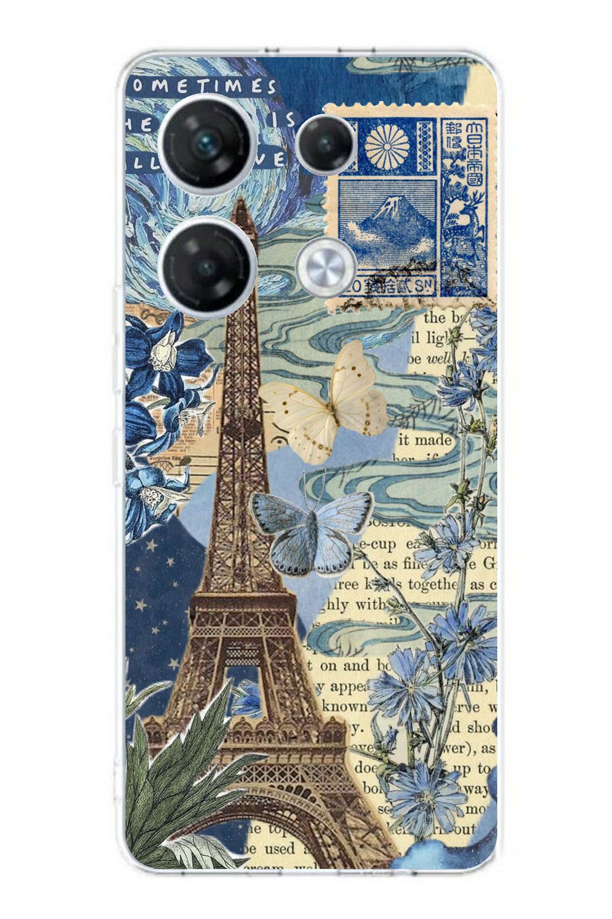 TechTree Infinix GT 20 Pro Uyumlu Paris ve Eyfel Kulesi Şeffaf Silikon Kılıf