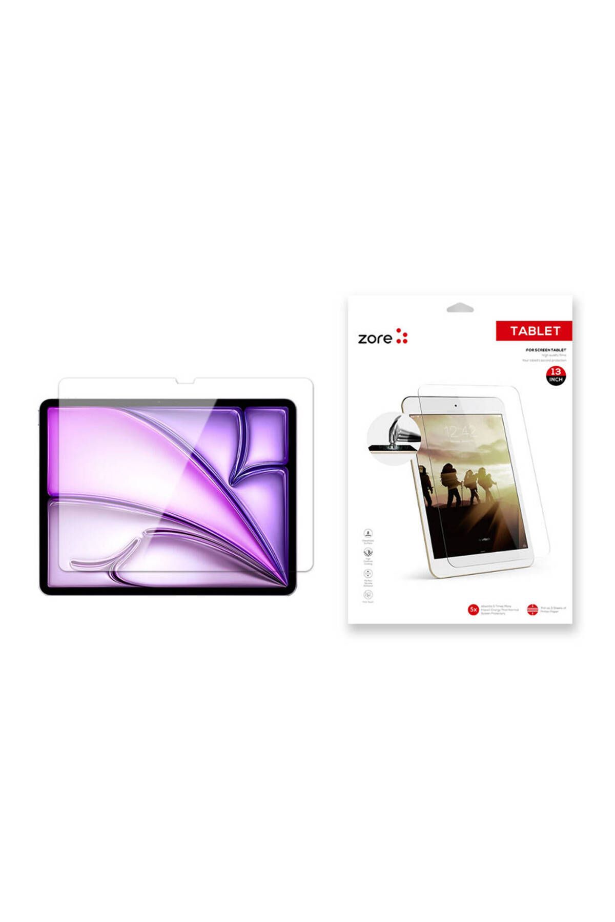 Megafox Teknoloji Apple iPad Air 13 2024 Uyumlu Ekran Koruyucu Tablet Blue Nano Ekran Filmi