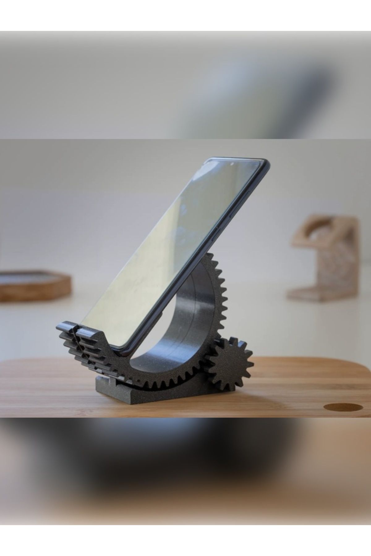 zWorks Modern Kavisli Tablet & Telefon Standı – Estetikle Buluşan Konfor
