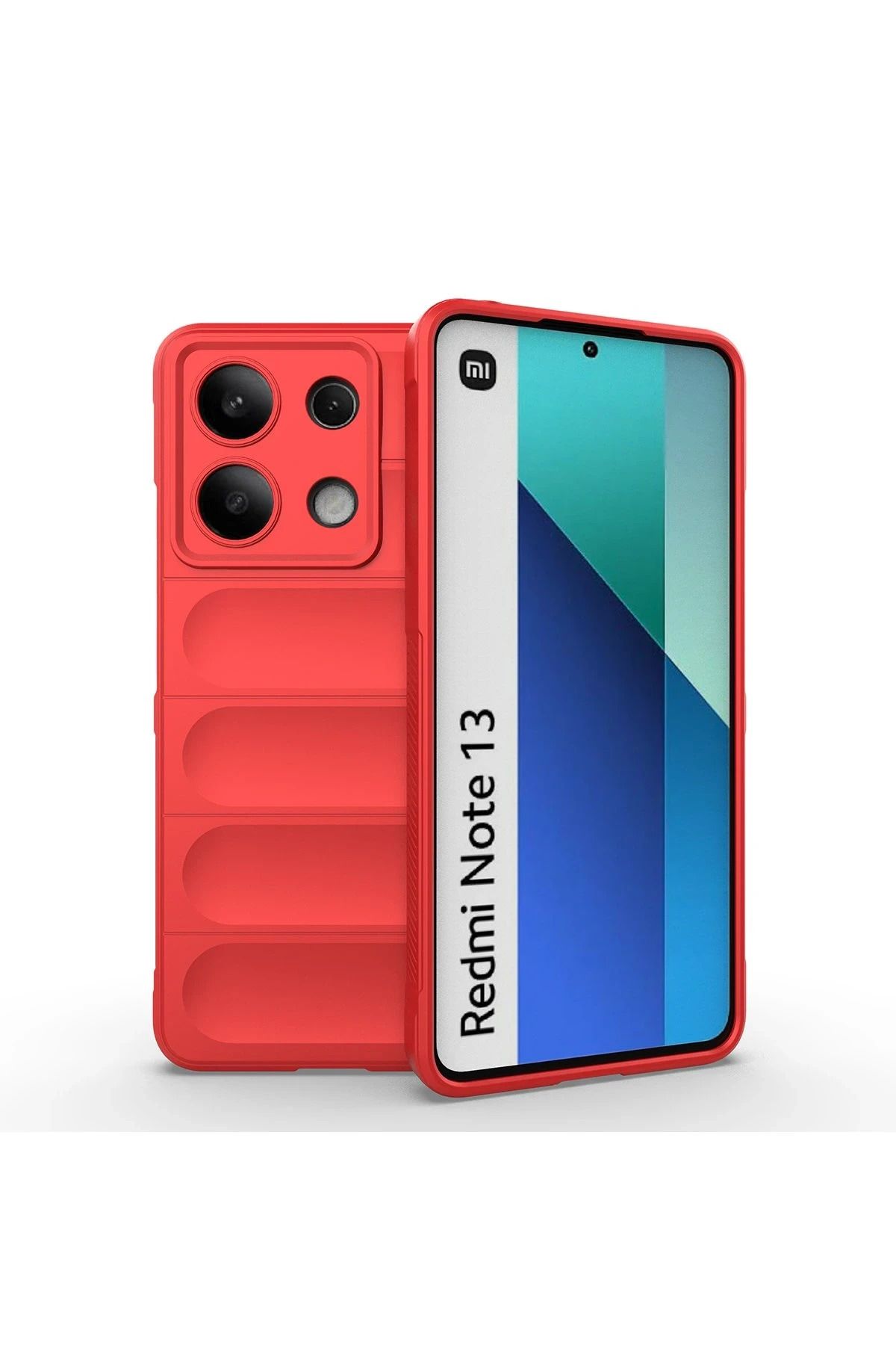 NewFace Xiaomi Redmi Note 13 4G Kılıf Optimum Silikon - Kırmızı SPTGL