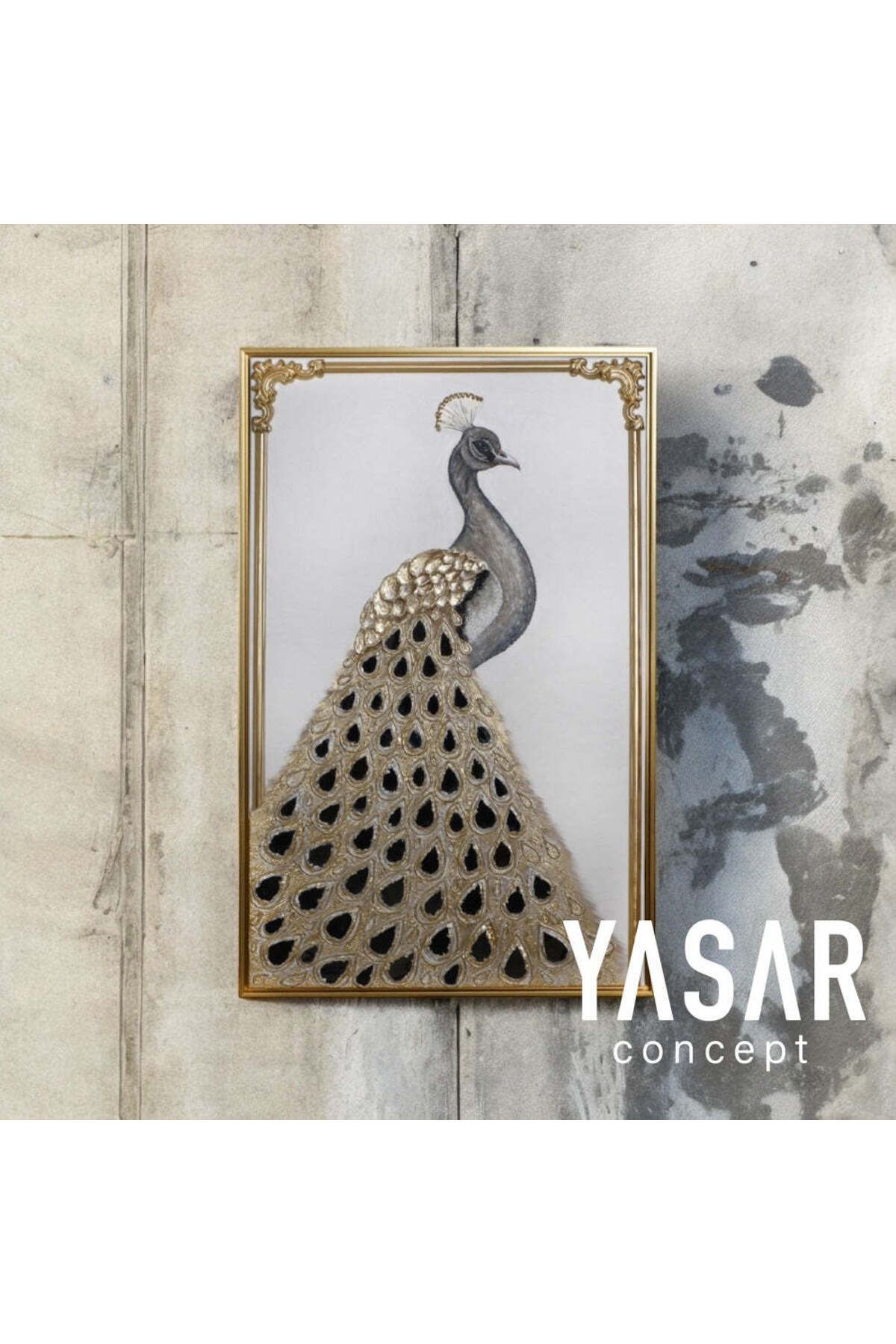 YSR CONCEPT Luminous Peacock El Yapımı Tablo
