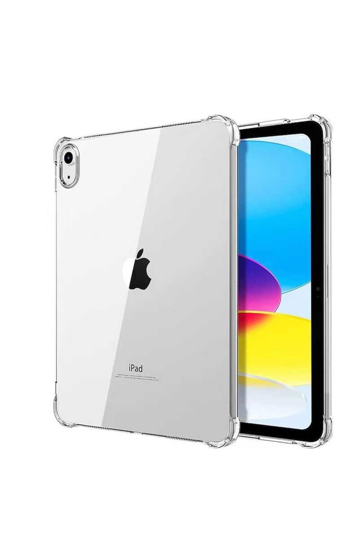 Megafox Teknoloji Apple iPad Air 10.9 2020 (4.Nesil) Uyumlu Tablet Kılıfı Anti Shock Silikon Kapak
