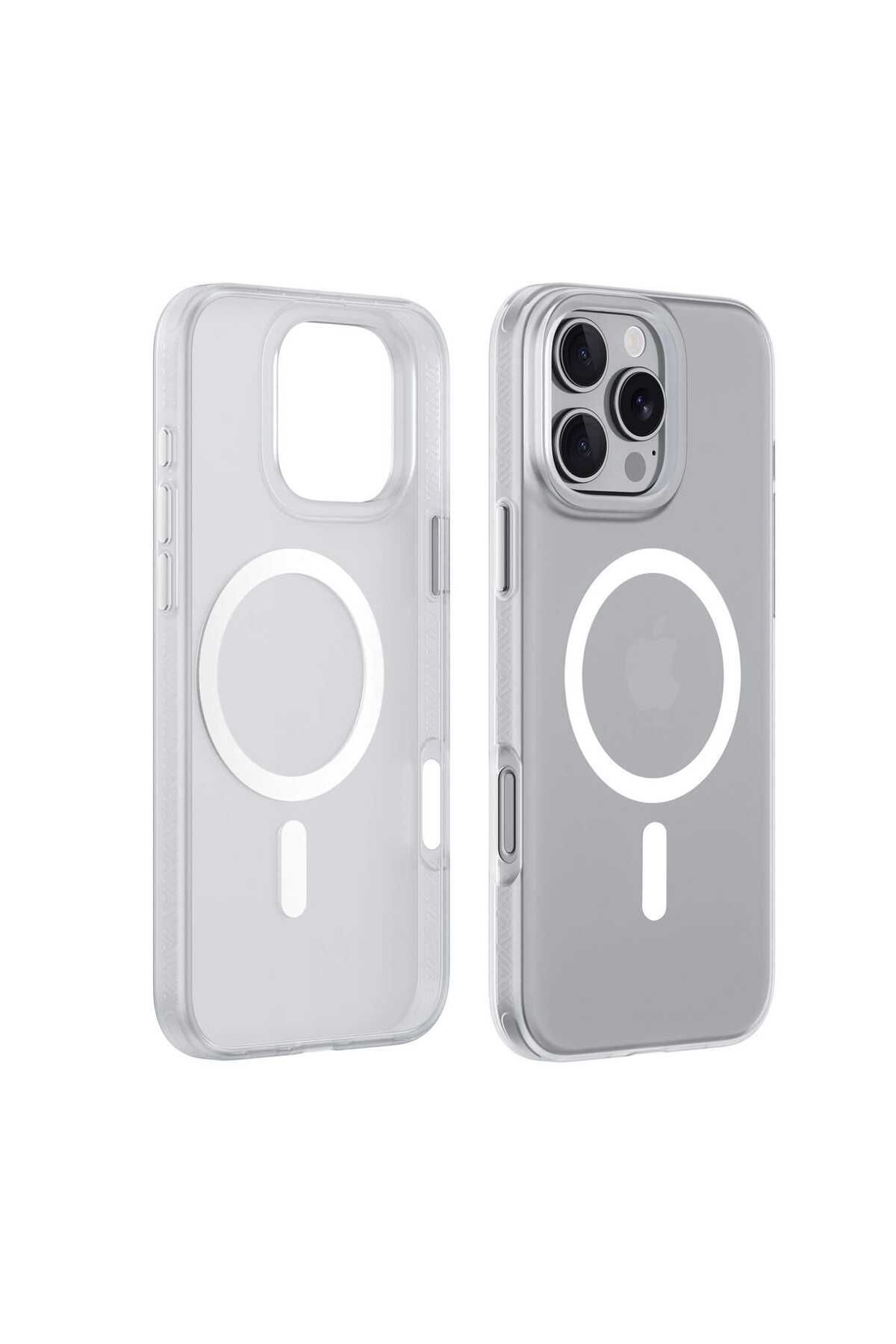Turkuaz IPHONE 16 PRO MAGSAFE DESTEKLİ LÜKS SİLİKON KILIF