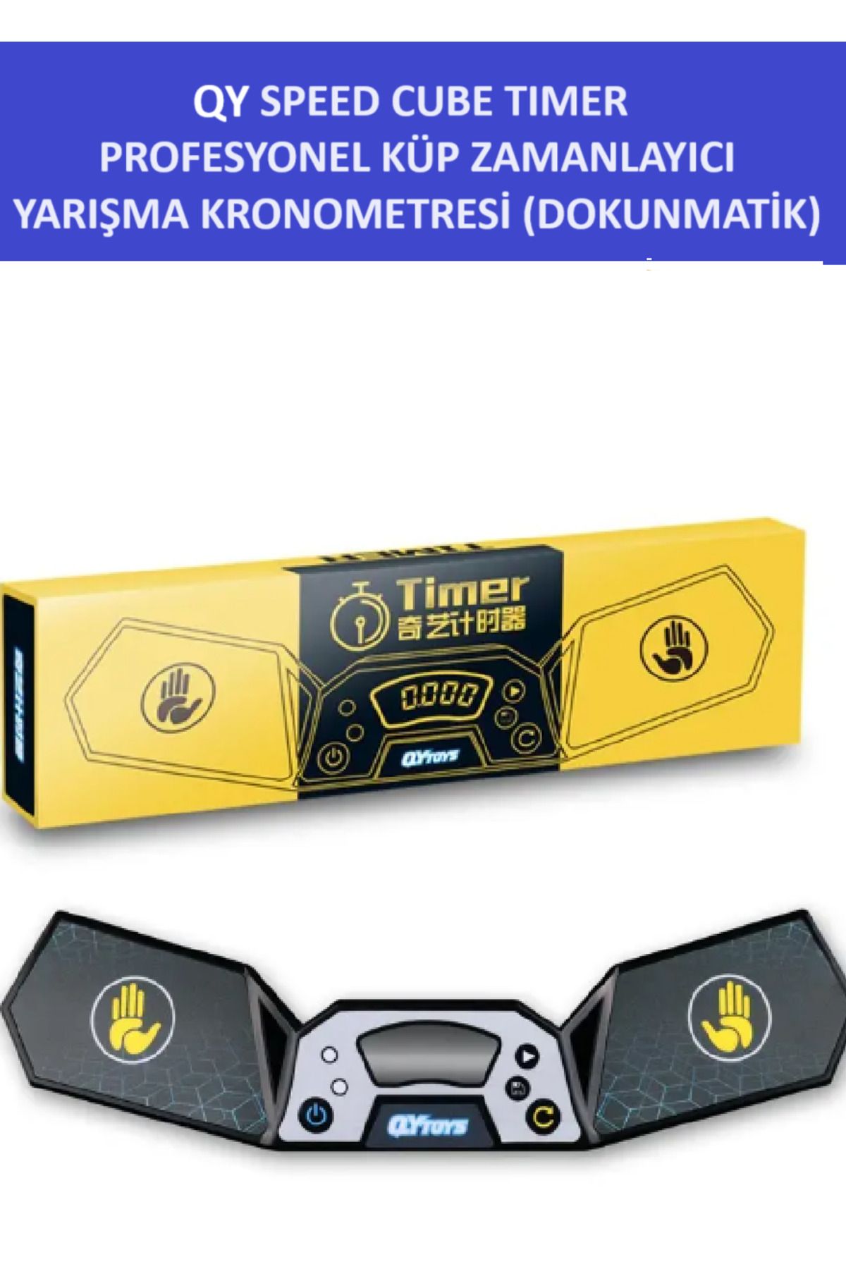 ZETCONCEPT QY Zeka Küpü Zamanlayıcı - Speed Cube Timer - Sabır Küpü Kronometresi - WCA Uyumlu