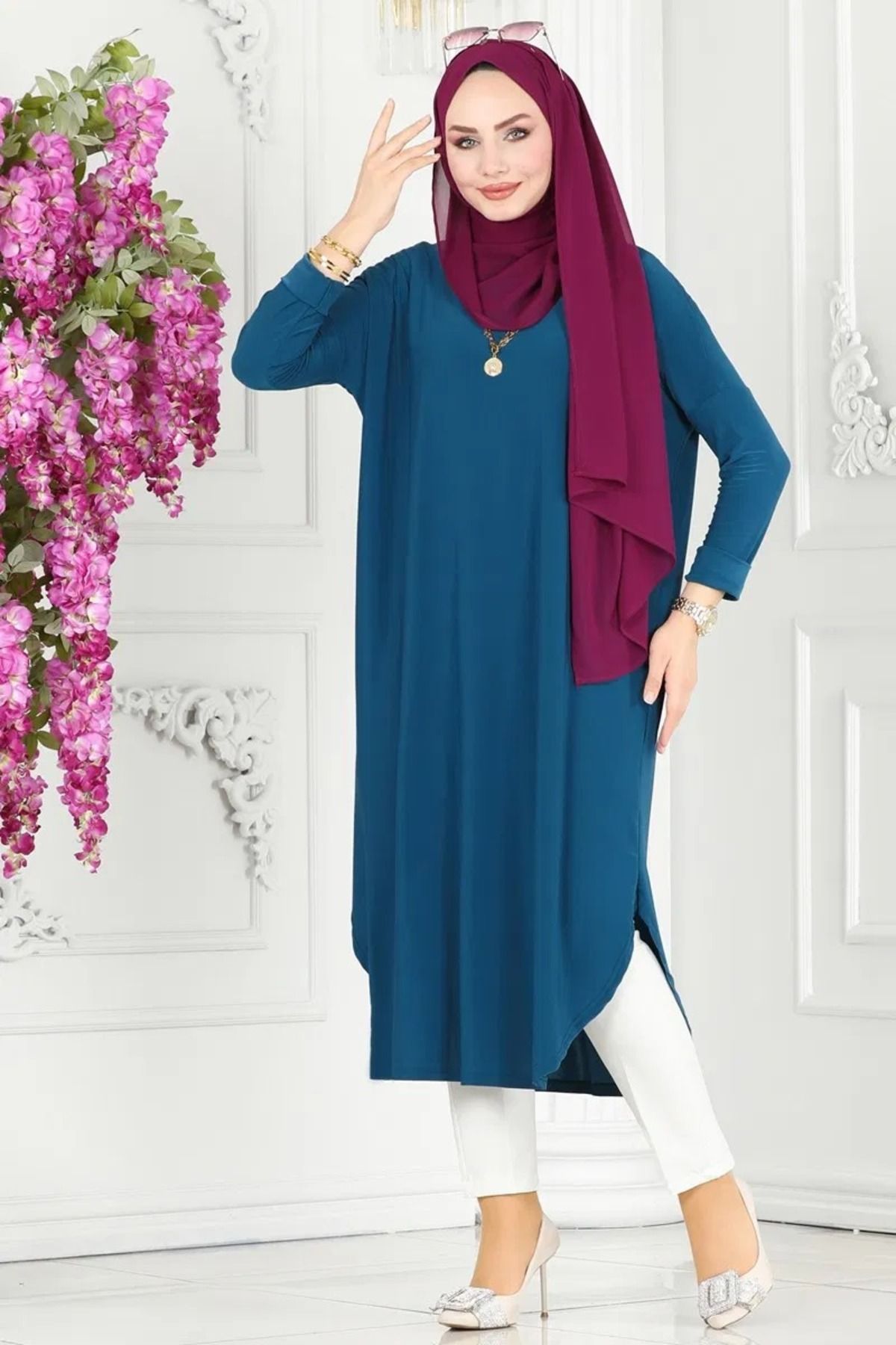 verabelle Yarasa Kol Sandy Tunik 36-38-40-42-44-46 Bedene Uygun