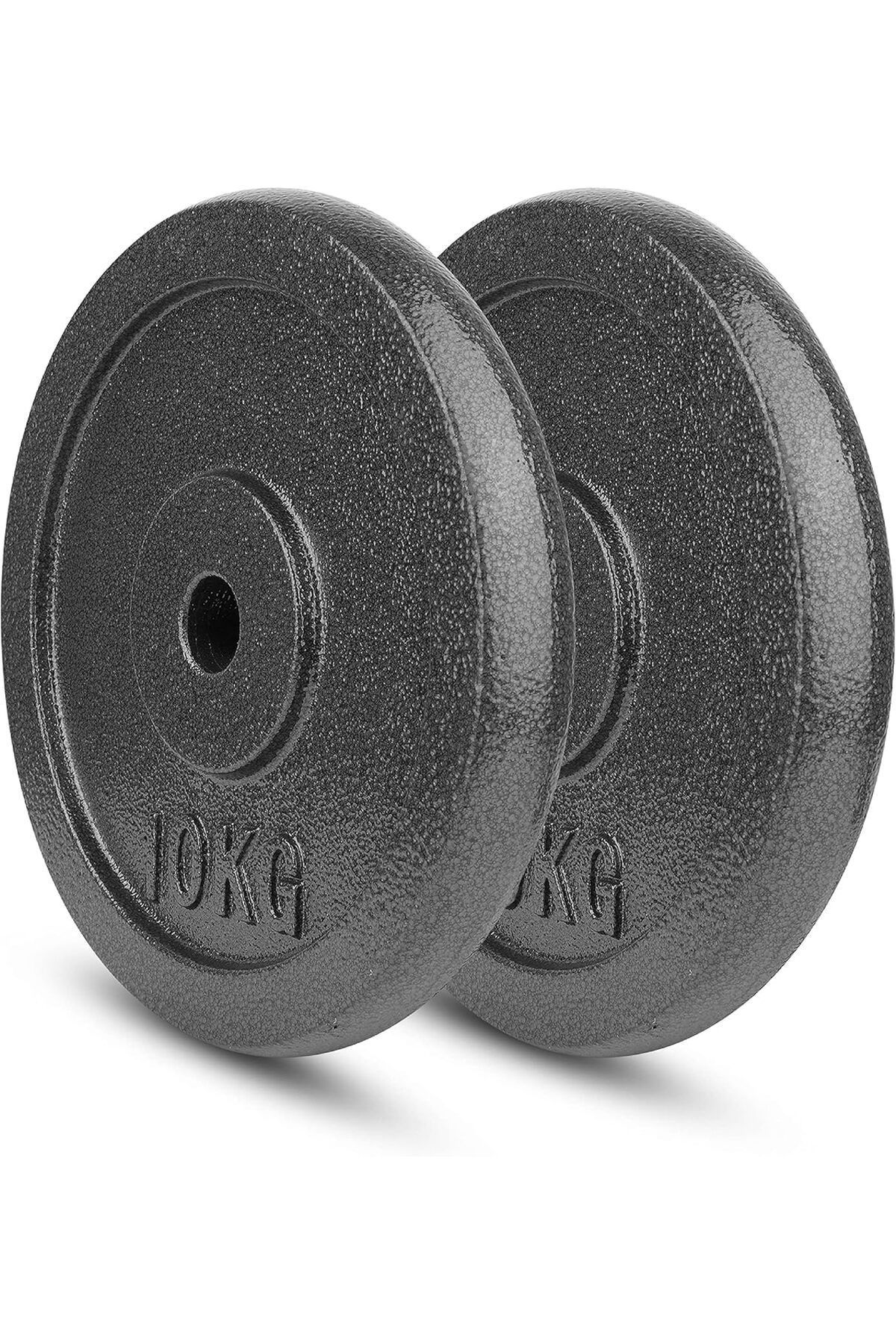 Delta Power-Delta Power Cast Iron Weight Plates - Perfect Weight Set for Bodybuilding and Powerlifting 2 x 10kg 1