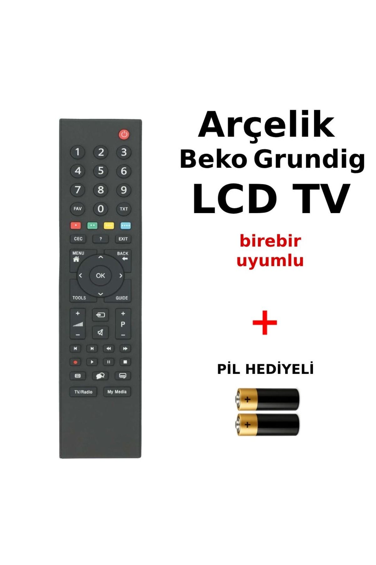 Suntel Arçelik Grundig LCD TV birebir uyumlu kumanda