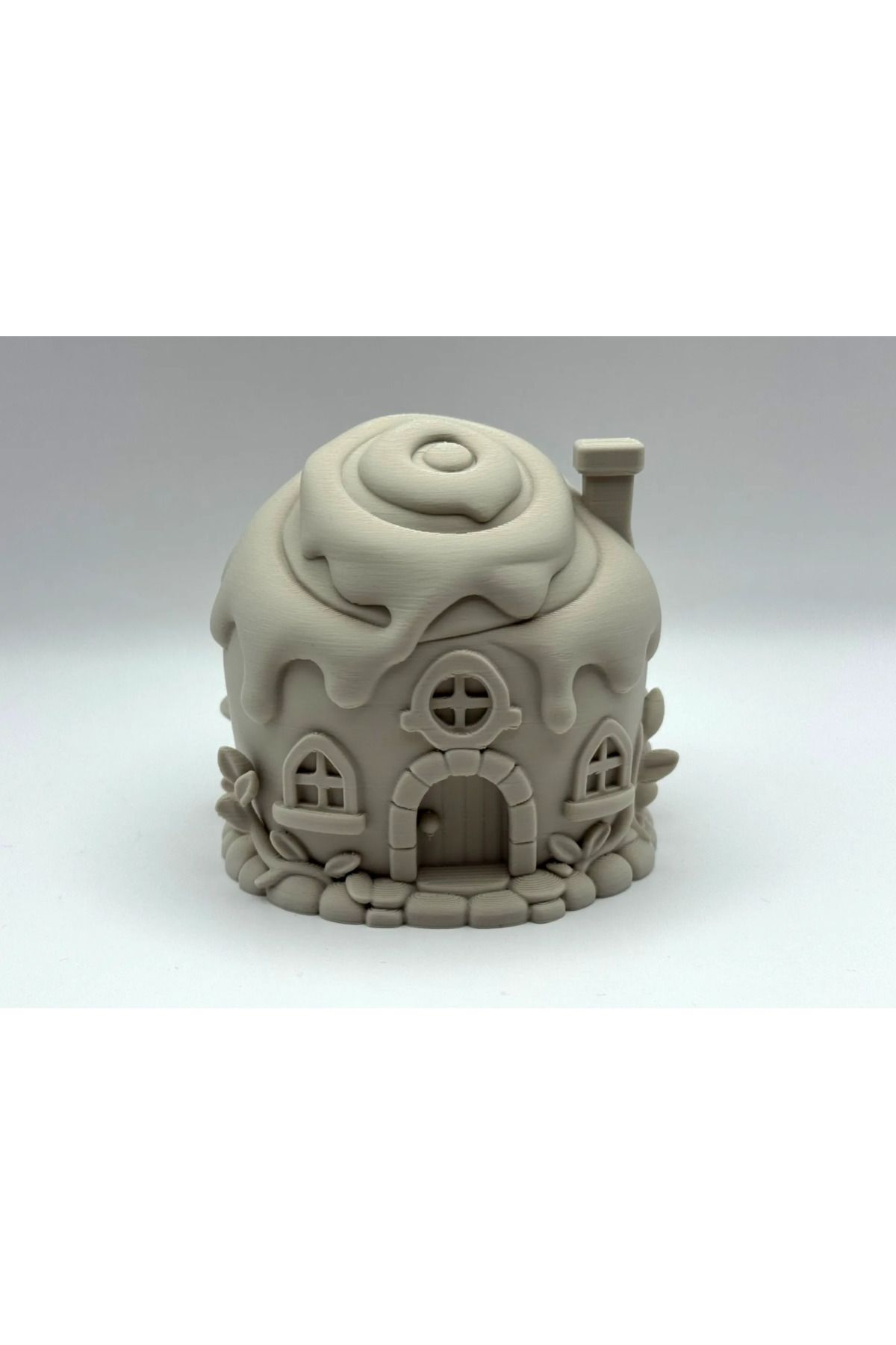 Phigo Cinnamonbun Fantasy House Figür 10 cm 3D Baskı İsim Yazılabilir Dekoratif Fantastik Ev Biblosu