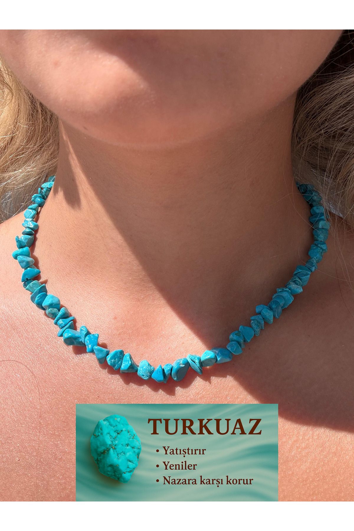 Vinlora Design Doğal Taş Ametist Kırıktaş Kolye – Negatif Enerji Temizleyici, El Yapımı Şık Takı