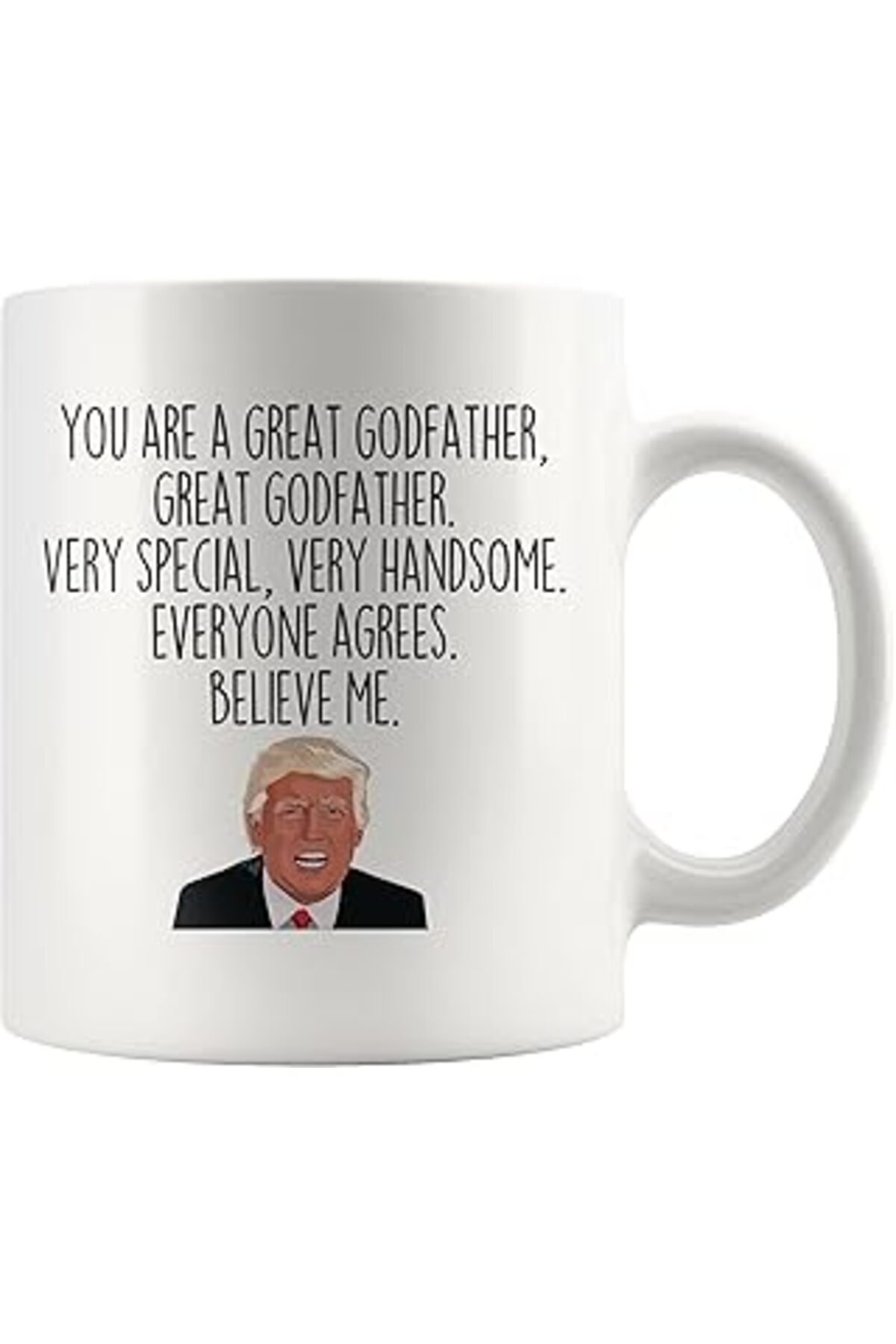 ASİTAN Print Dore Godfather Gift, Gift For Godfather, Funny Gag Gift, Trump Godfather Mug, Godfather Coffe