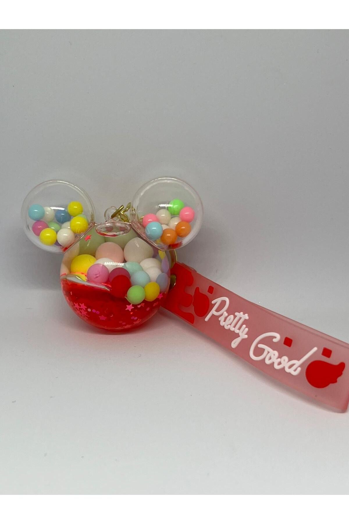 YASİNHOME KIRMIZI MİCKEY MOUSE SULU ANAHTARLIK