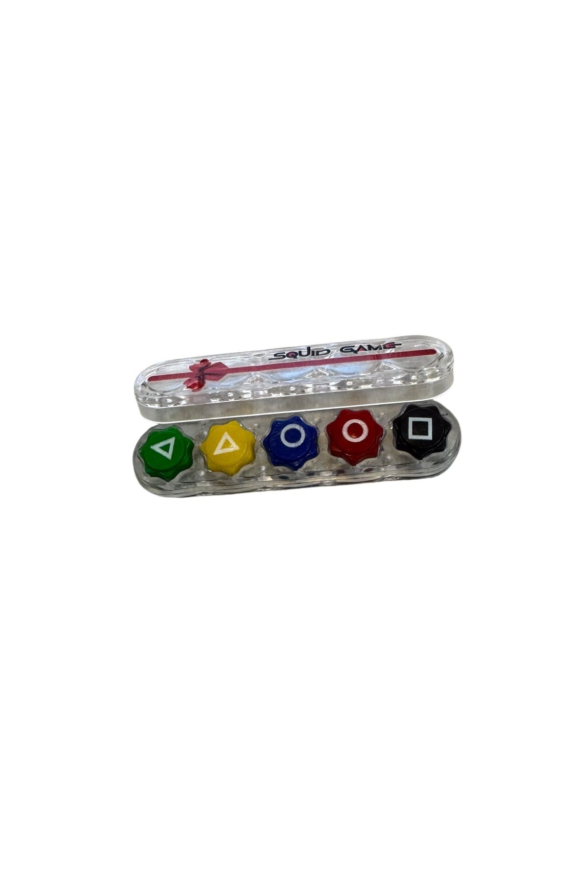 seymenbıçakçılık Squid Game 5 Taş Gonggi Oyunu (Menteşeli Model) Kendinden Dolgulu Taş