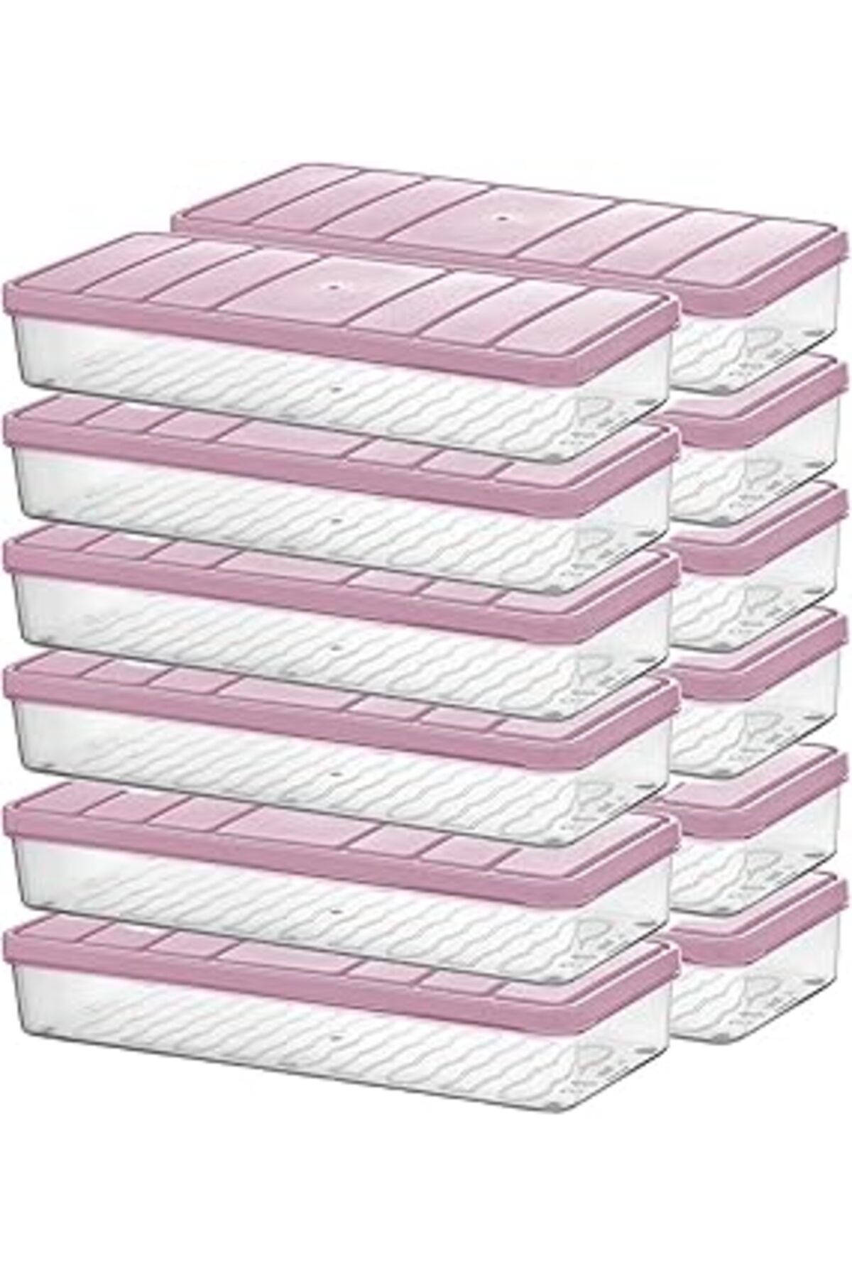 NETWORK ART Selka Home - Nora 12'Li 1.2 Litre Küçük Boy Ekru Saklama Kabı