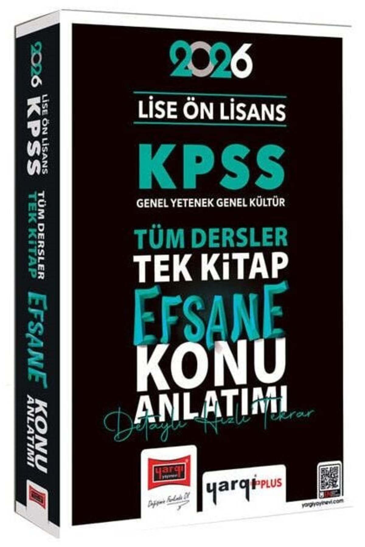 Makro Kitabevi Yayınları Yargı 2026 Baskı KPSS Lise Ön Lisans Efsane Konu Anlatımlı Tek Kitap