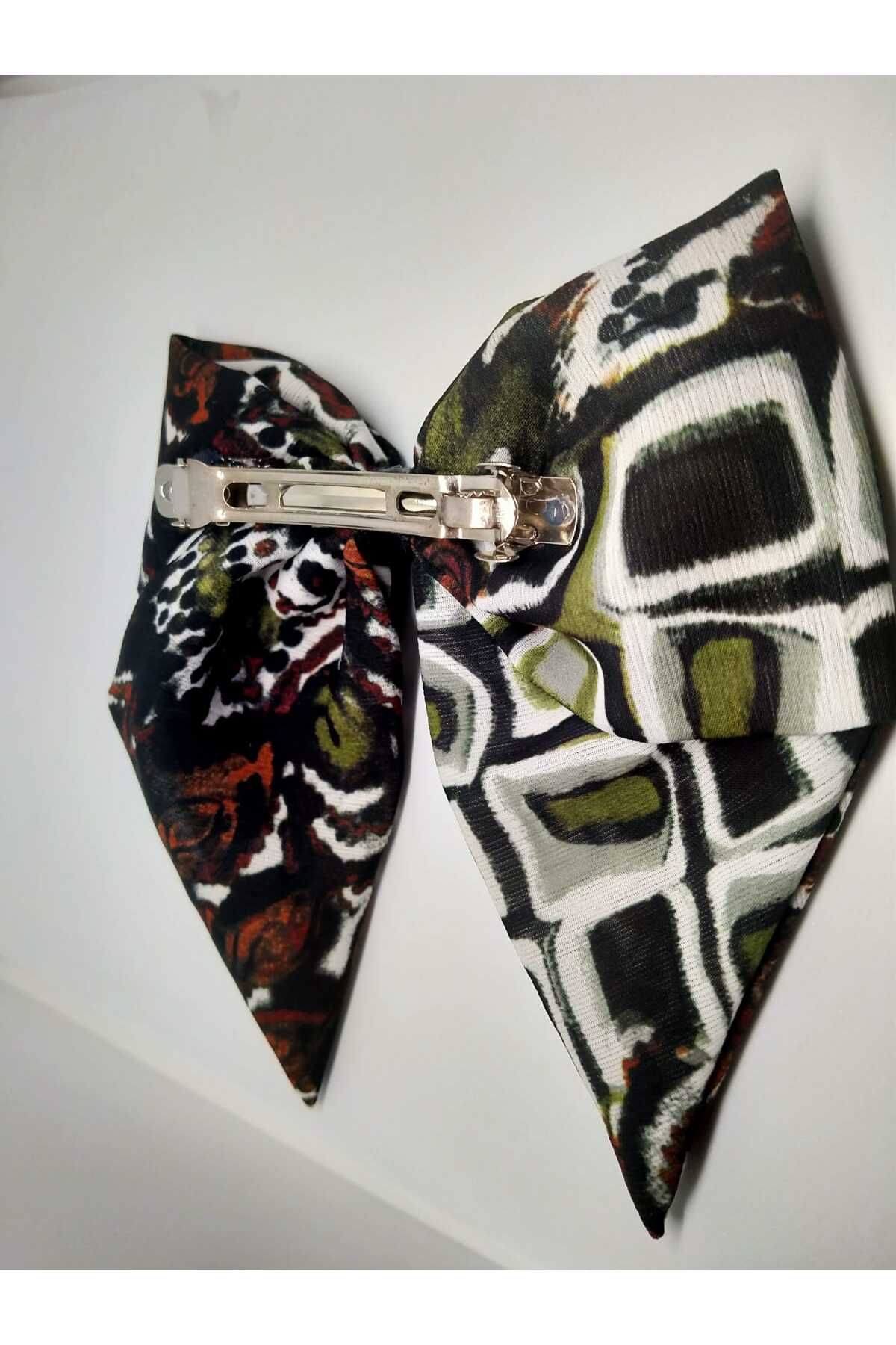 MODA rengarenk desenli fiyonk tokalar