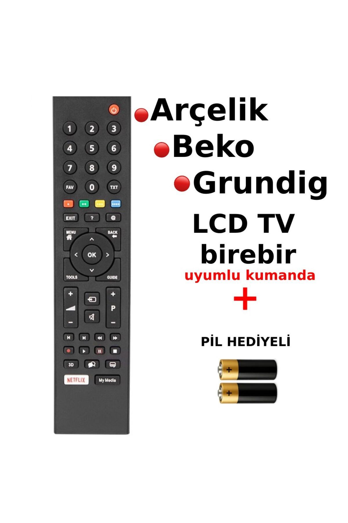 Suntel Arçelik Grundig LCD TV’lere uyumlu kumanda