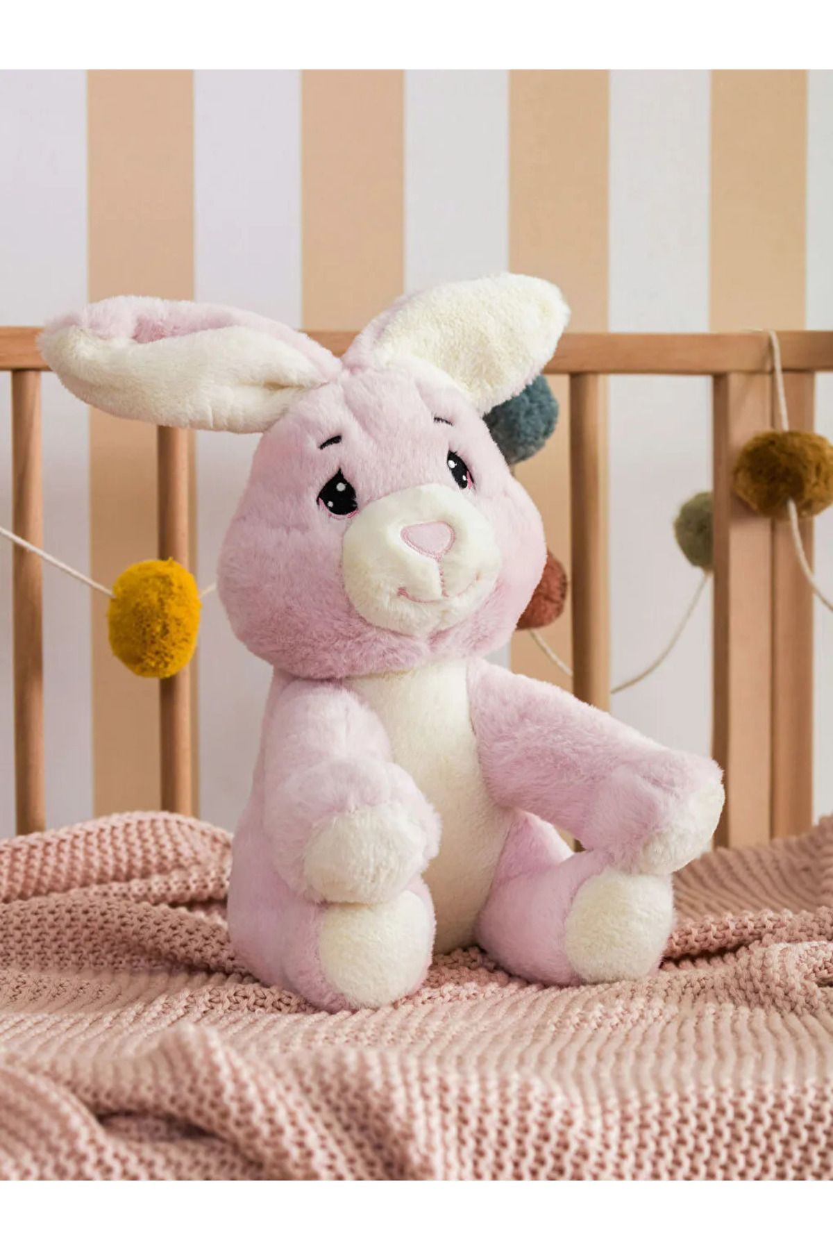 LC Waikiki LCW HOME Pembe Pelüş Dolgulu Tavşan Bebek Kırlent 37 cm