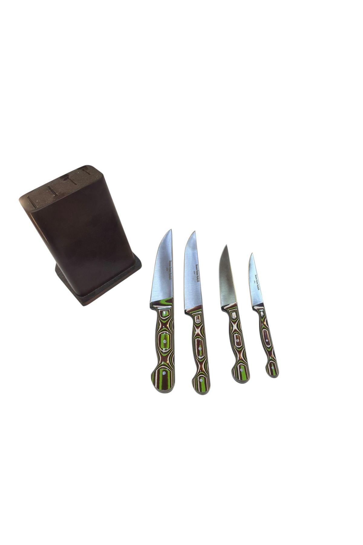 seymenbıçakçılık Sürmene El Yapımı 4"lü Set Kütük Hediye