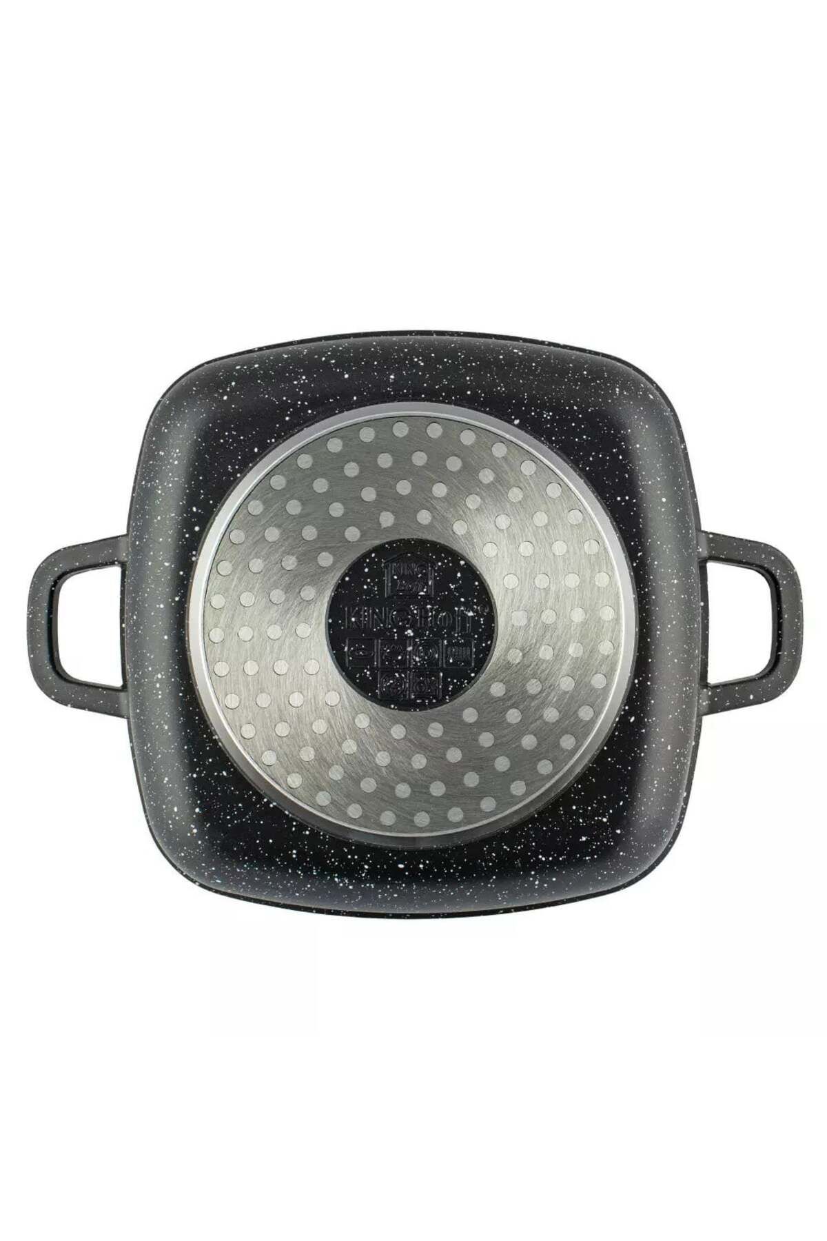 Kinghoff-Square pot with lid 26x26 cm, 5.5L – Kinghoff KH 1604, marble coating, for all types of hobs 3