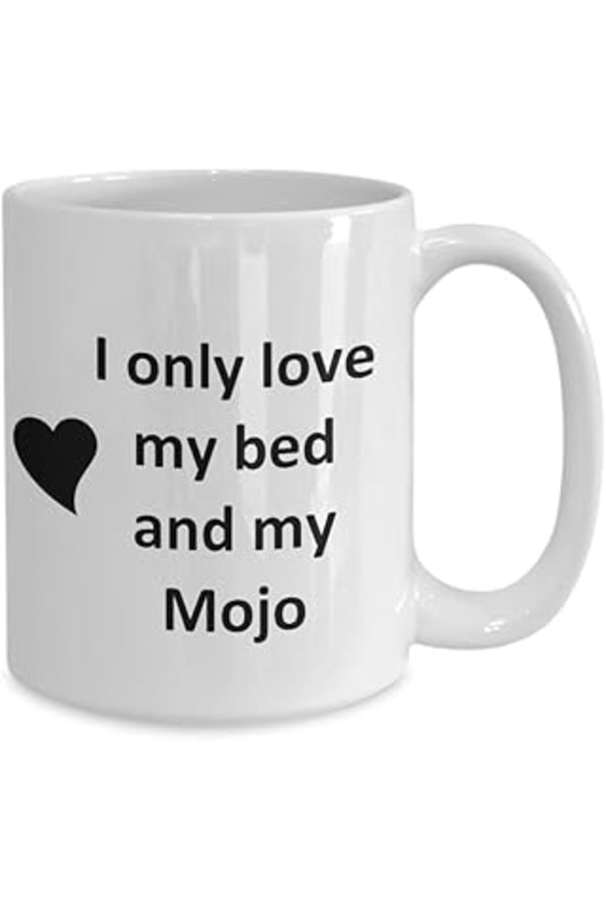 Mu Art Ahşap Print Dore Mojo Lover Kupa - Kedi Köpek Kuş Evcil Hayvan Adı - Love My Mojo Adı Kahve - Ingilizce K