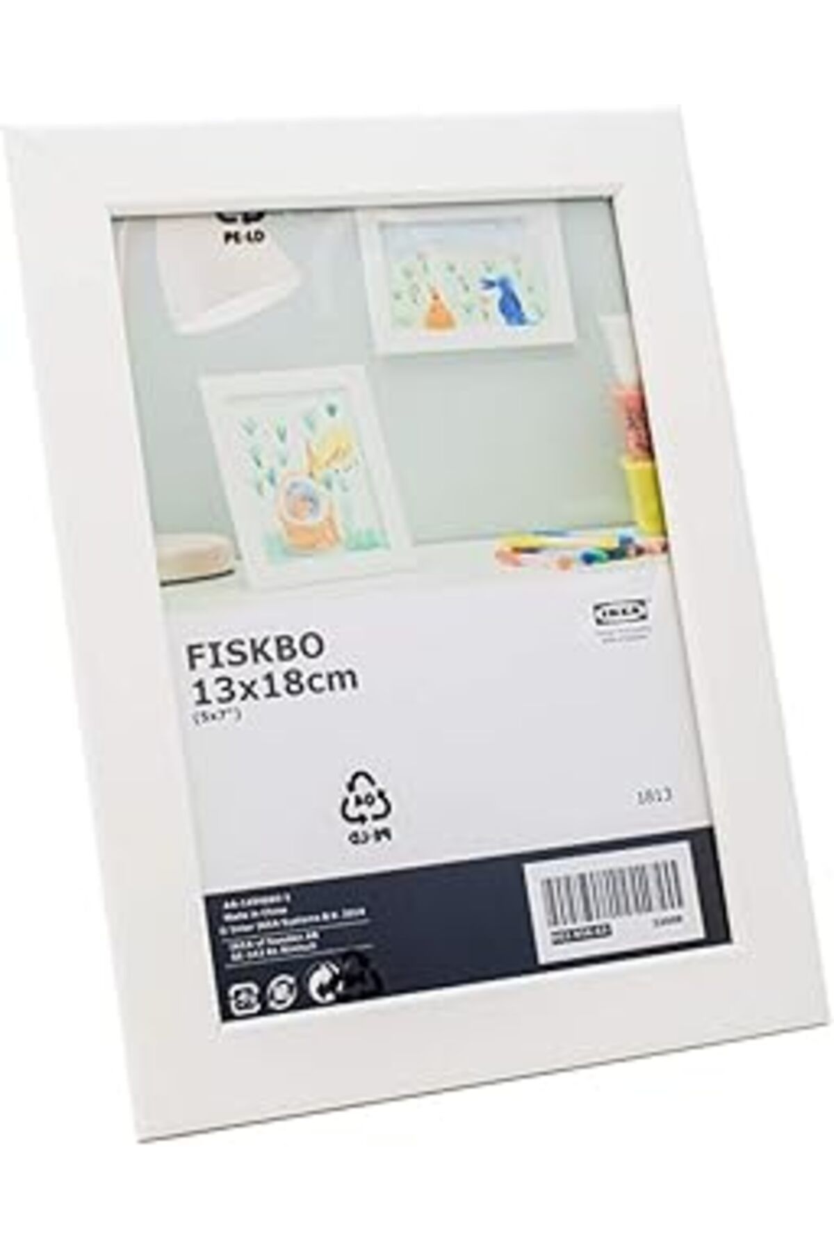 Mu Art Ahşap Fiskbo Çerçeve, Beyaz 13X18 Cm